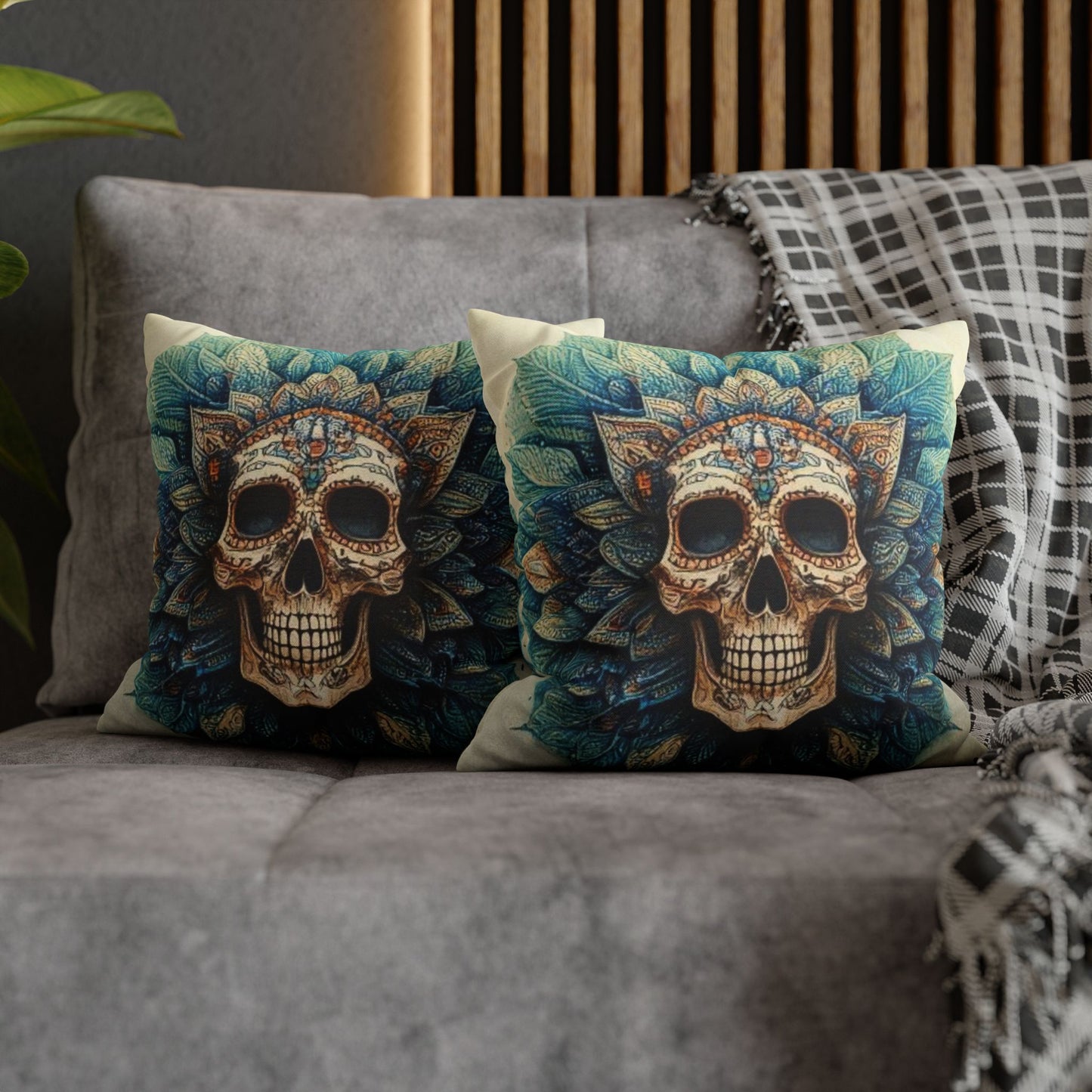 Spun Polyester Square Pillowcase