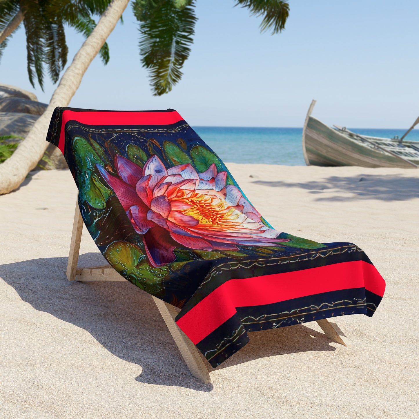 Simple Alluring Style Lily at the Beach Towel
