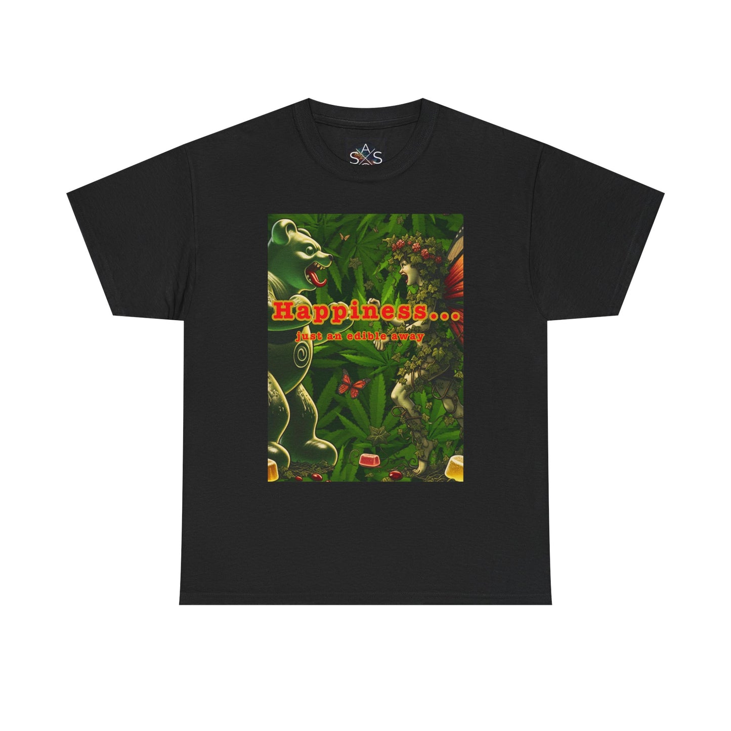 Happiness Jungle Unisex Heavy Cotton Tee, Graphic T-Shirt, Nature Lover Gift, Summer Wardrobe Essential, Unisex Casual Wear