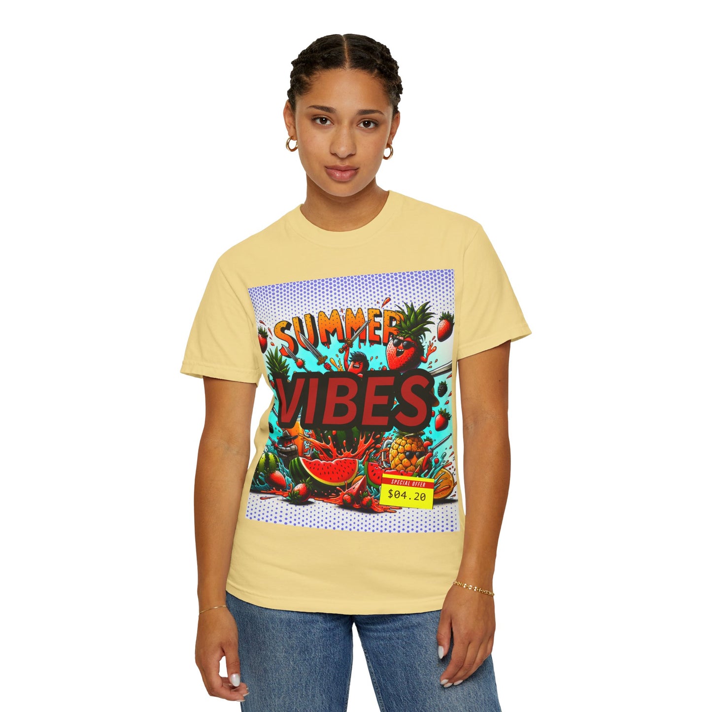 Summer Vibes Unisex Garment-Dyed T-Shirt