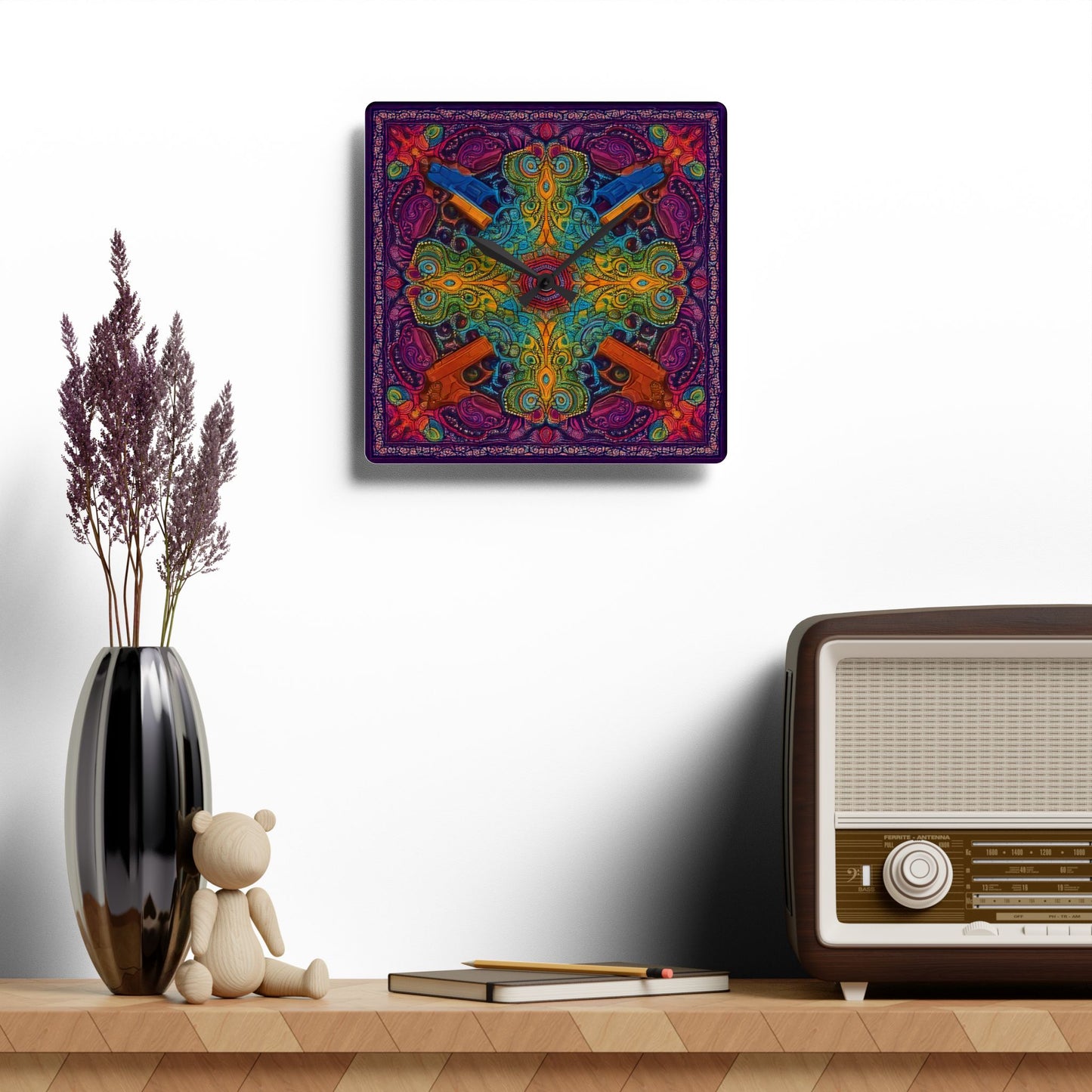 Bang Bang Acrylic Wall Clock