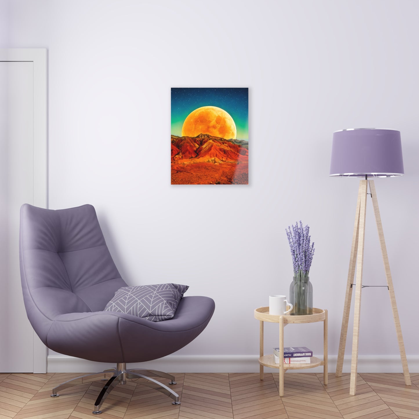 Yellow Planet Acrylic Prints