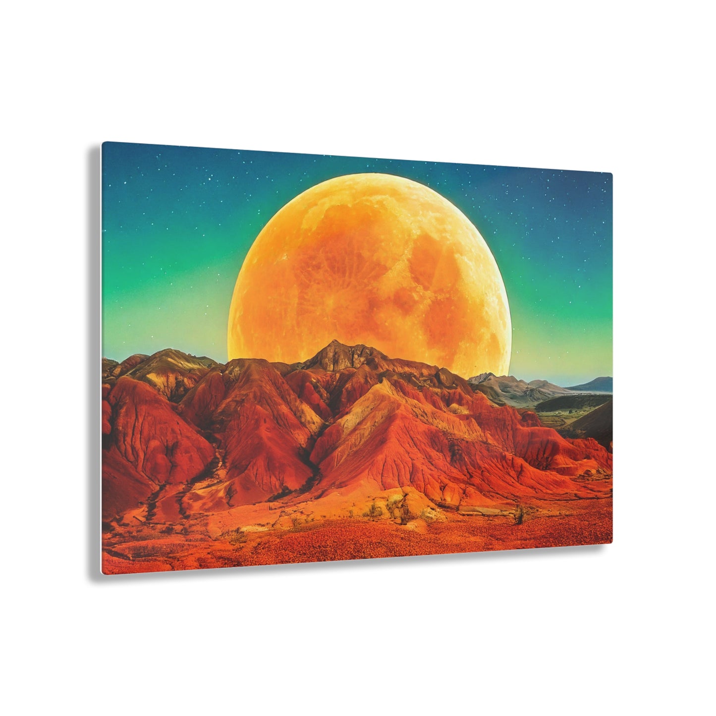 Yellow Planet Acrylic Prints