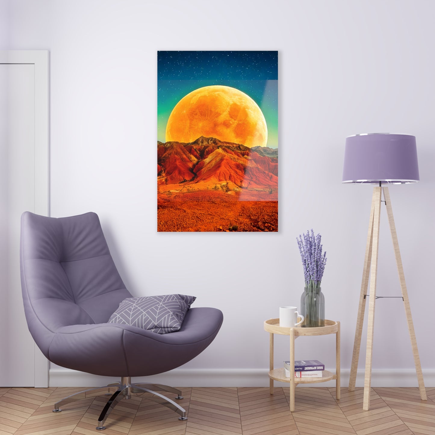 Yellow Planet Acrylic Prints