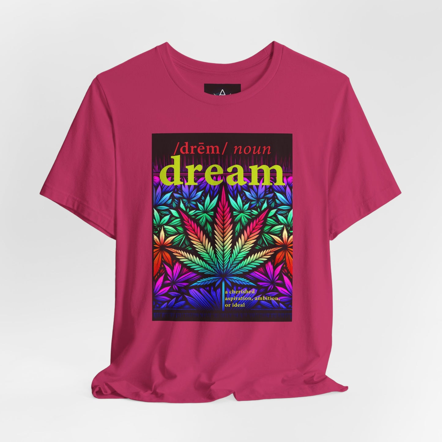 Dream Inspired Unisex Jersey Tee - Vibrant Cannabis Graphic T-Shirt