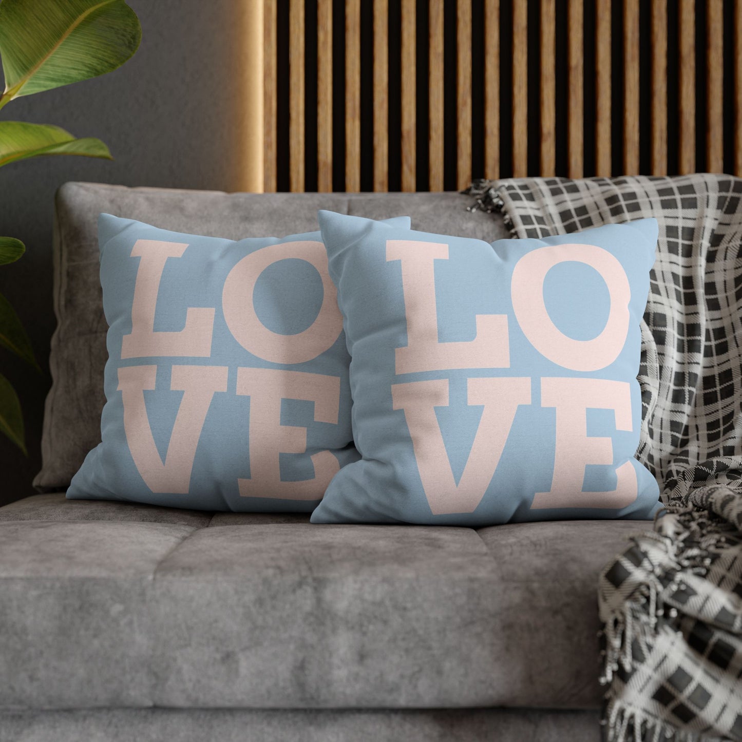 Spun Polyester Square Pillowcase