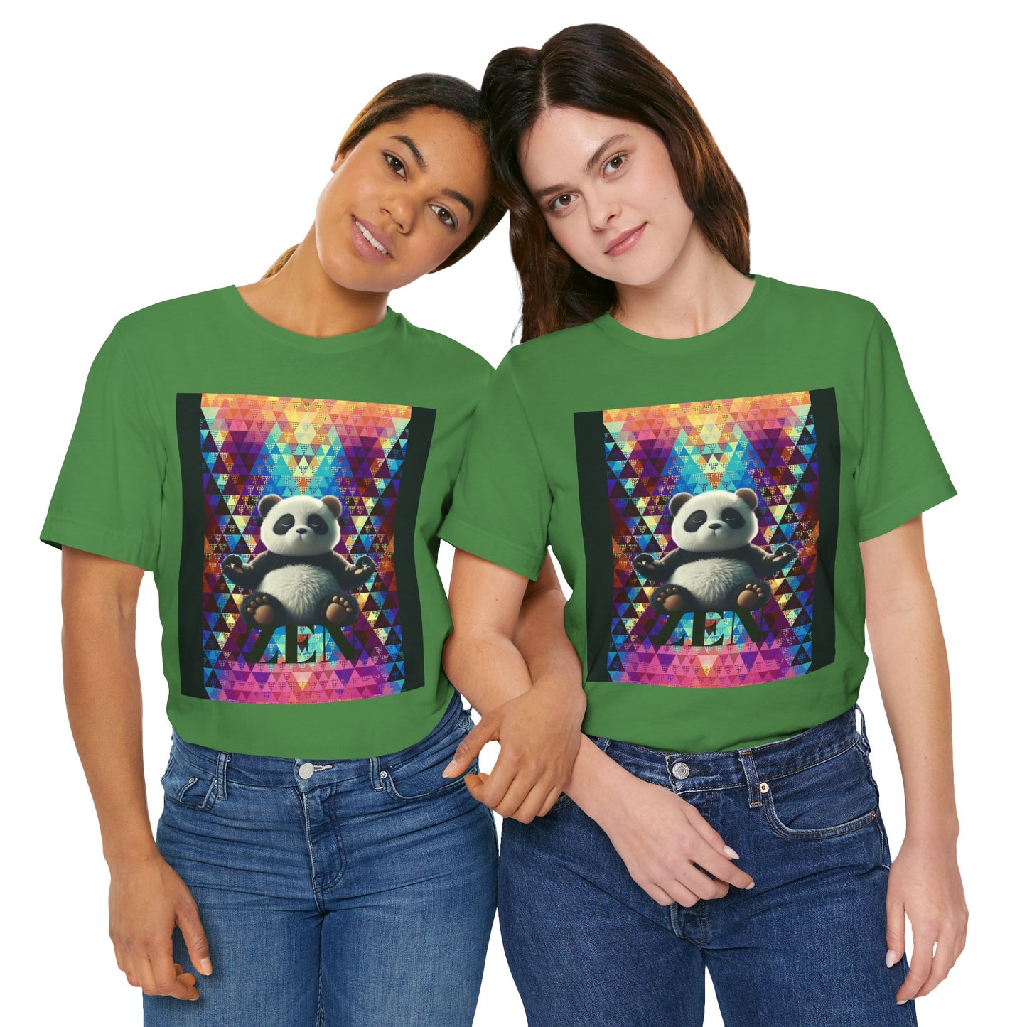 Colorful Panda Graphic Tee - Unisex Jersey Short Sleeve