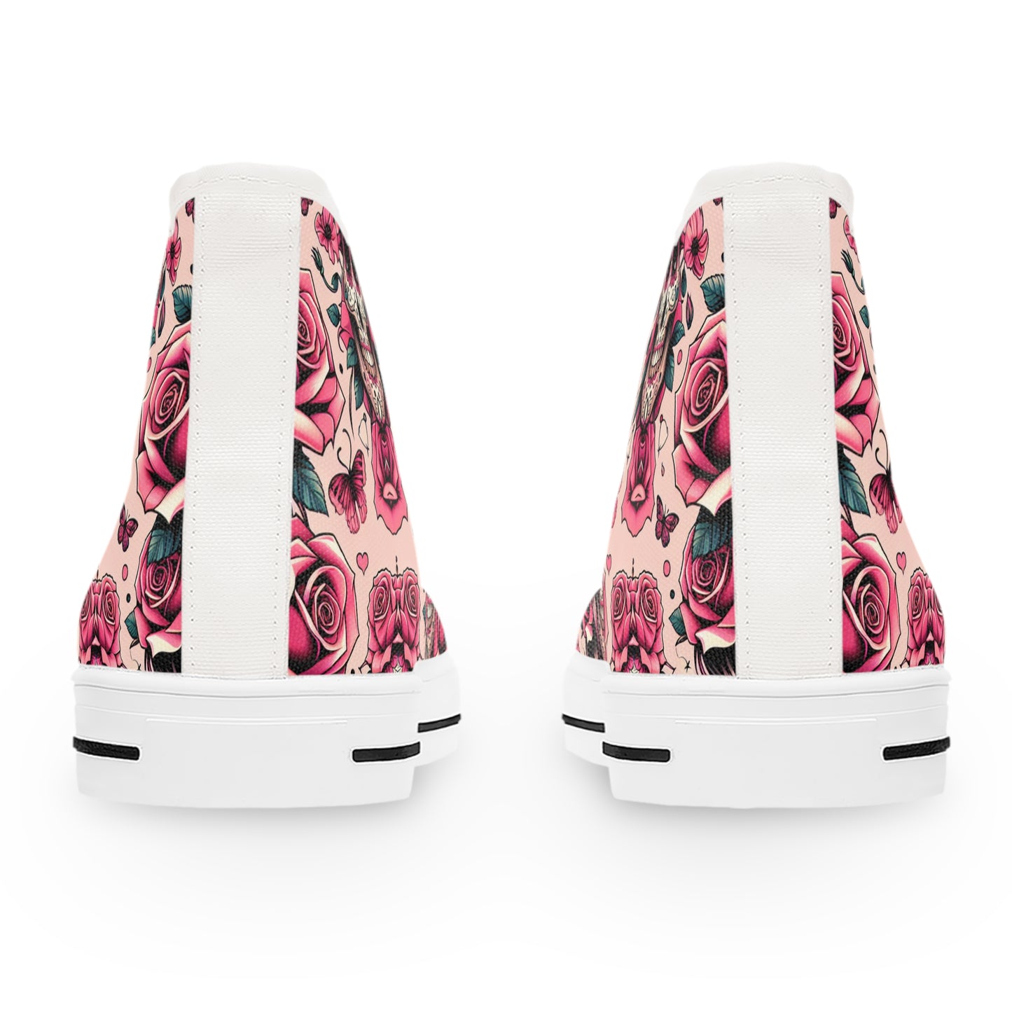 Canvas High Top Sneakers for Women with Custom Design Option