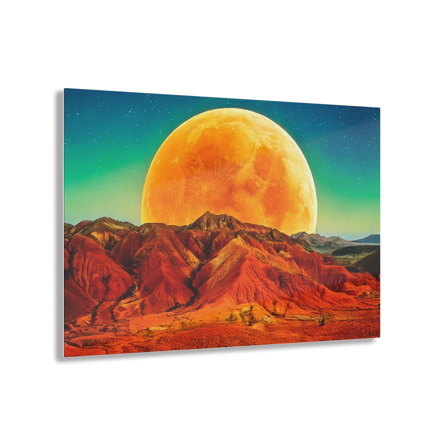 Yellow Planet Acrylic Prints