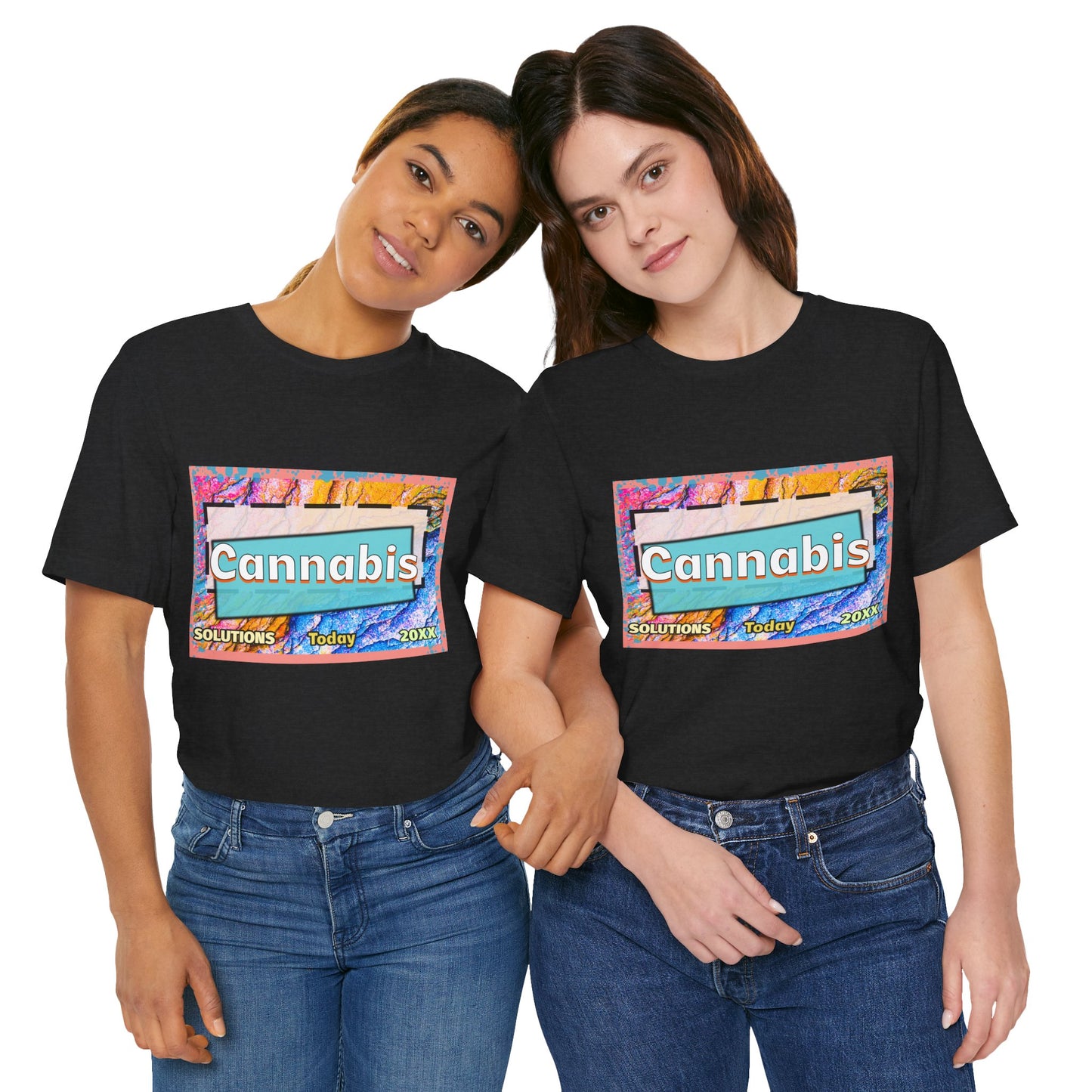 Trendy Cannabis Solutions Tee - Unisex Jersey Short Sleeve T-Shirt
