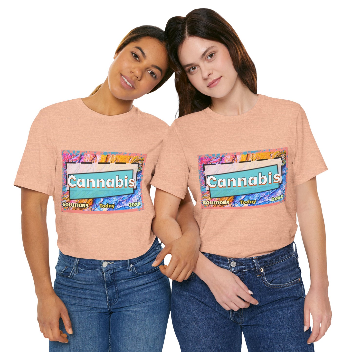 Trendy Cannabis Solutions Tee - Unisex Jersey Short Sleeve T-Shirt