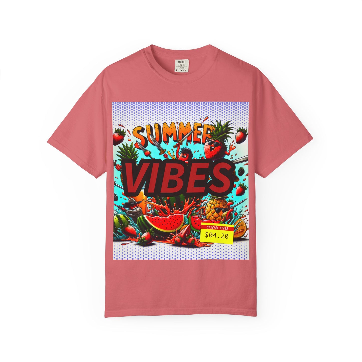 Summer Vibes Unisex Garment-Dyed T-Shirt