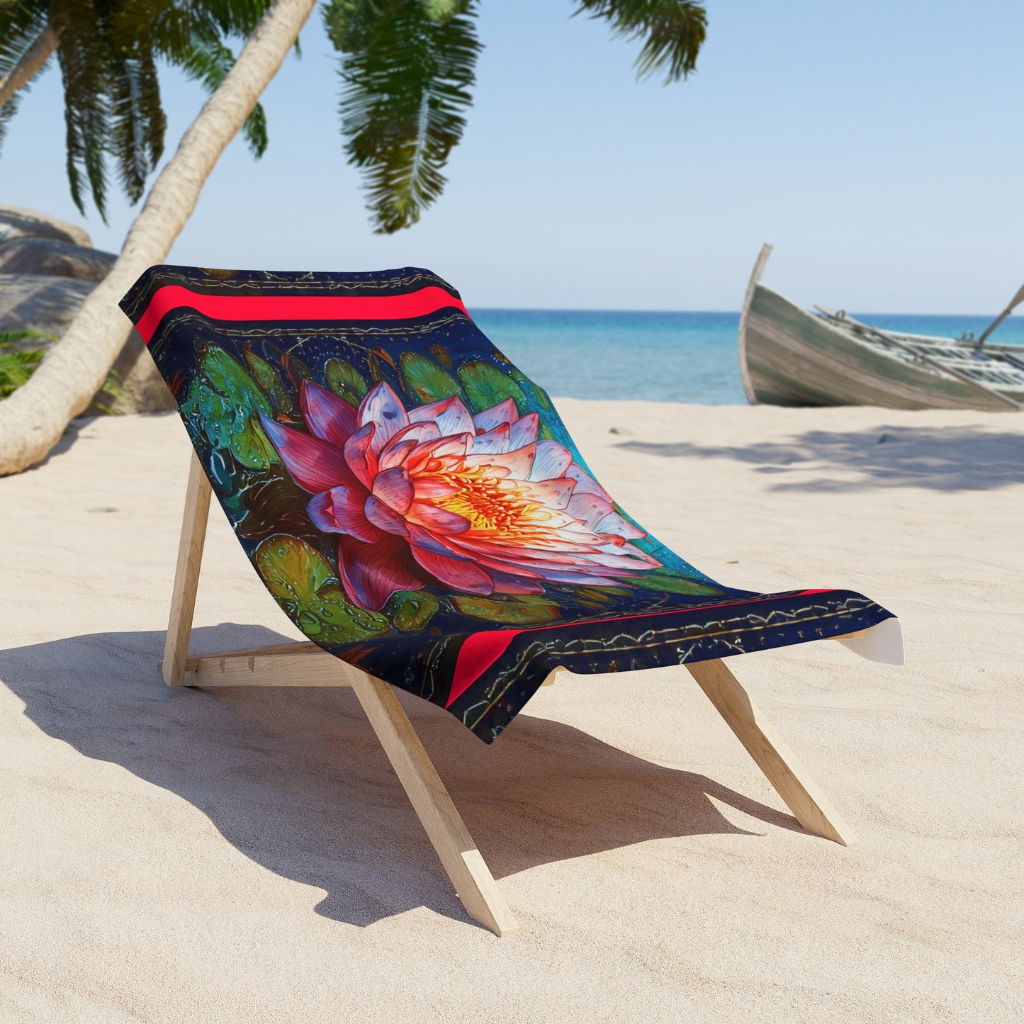 Simple Alluring Style Lily at the Beach Towel
