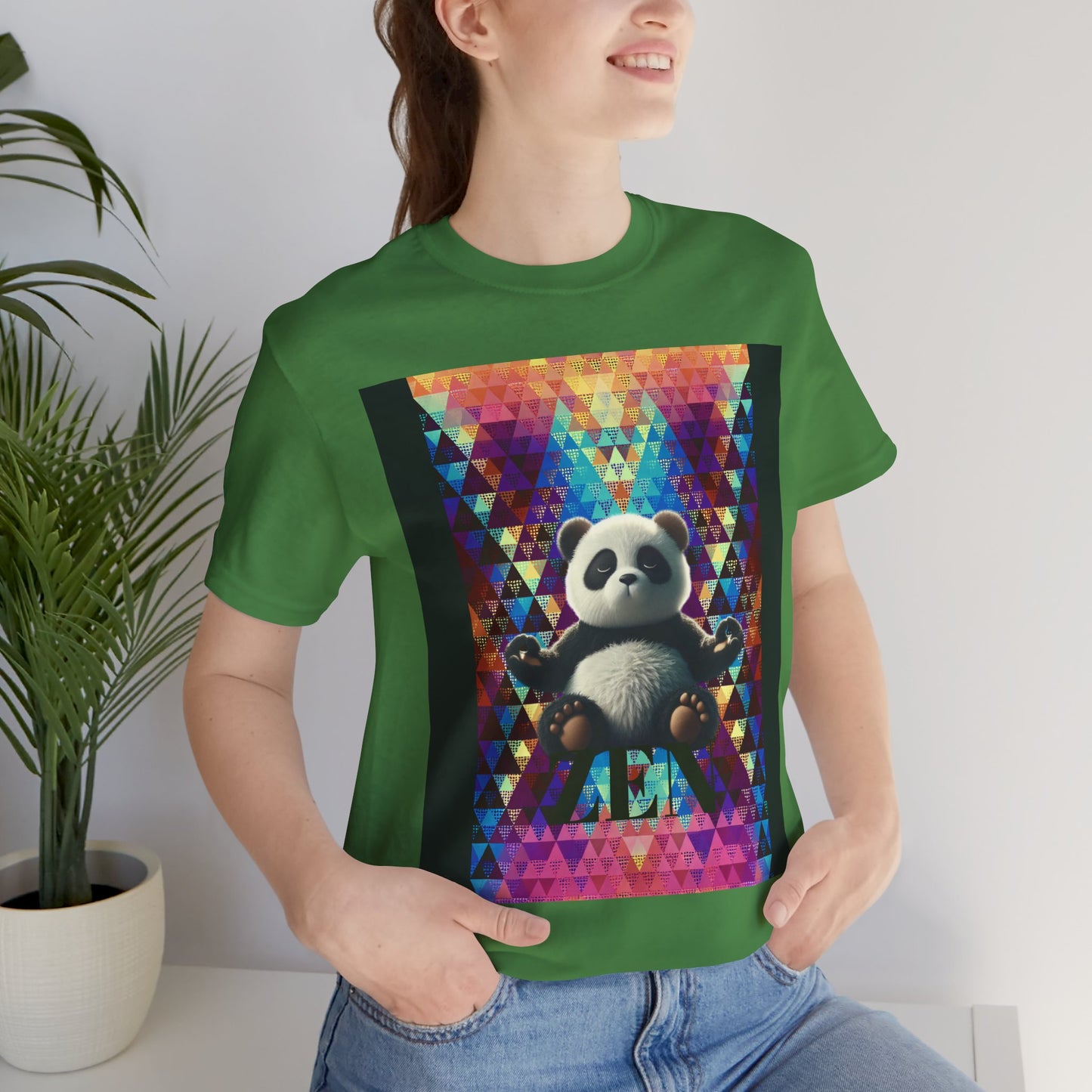 Colorful Panda Graphic Tee - Unisex Jersey Short Sleeve