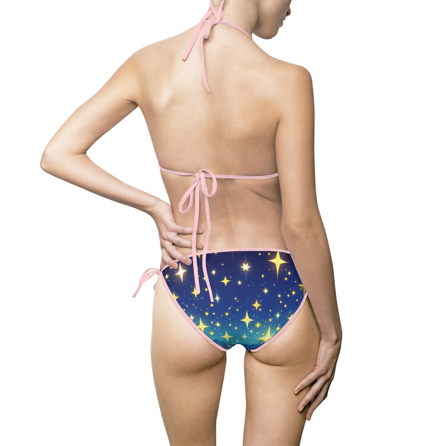 Starry Night Women's Bikini Swimsuit - Perfect for Summer Beach Days and Pool Parties