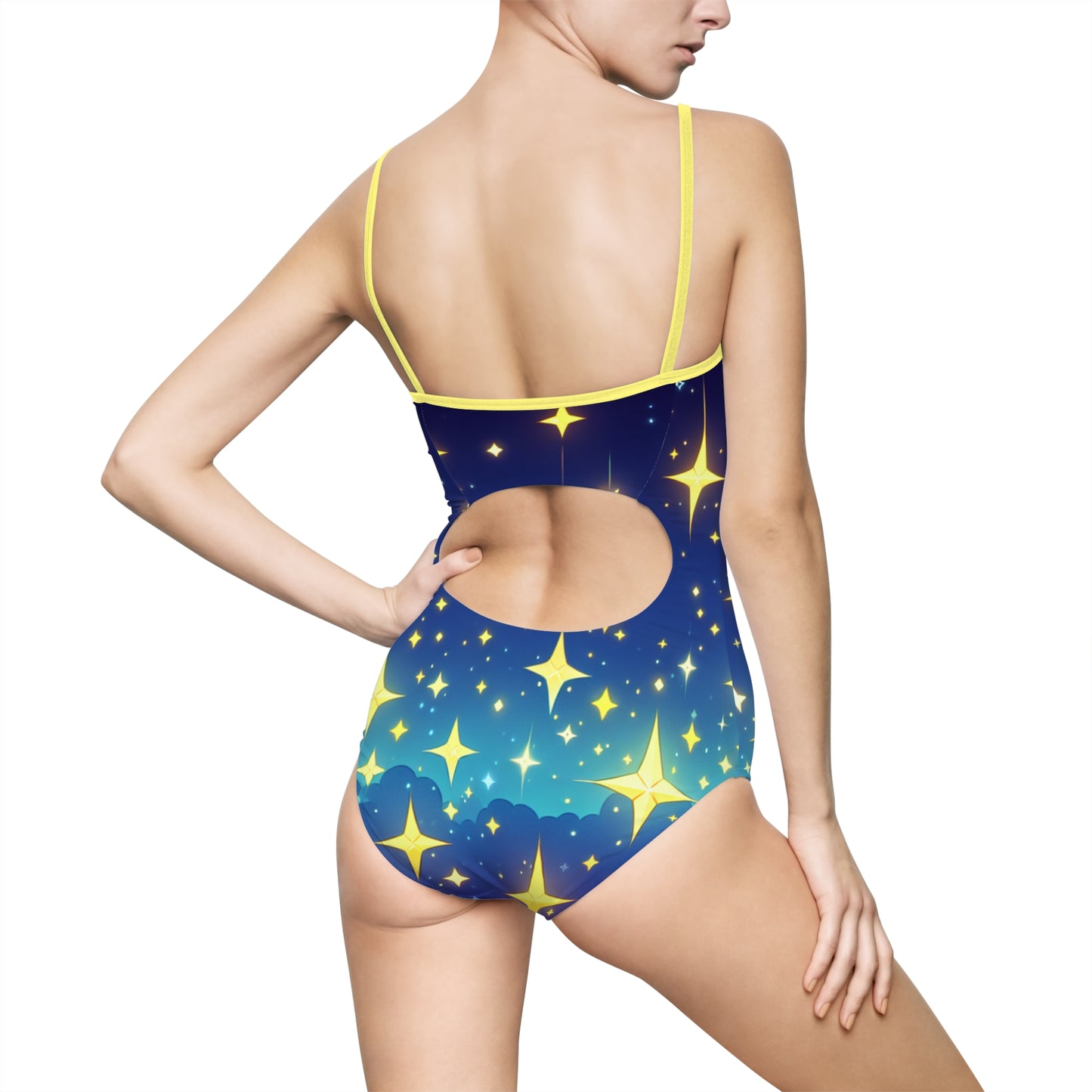 Cosmic Starry Sky Women's One-Piece Swimsuit