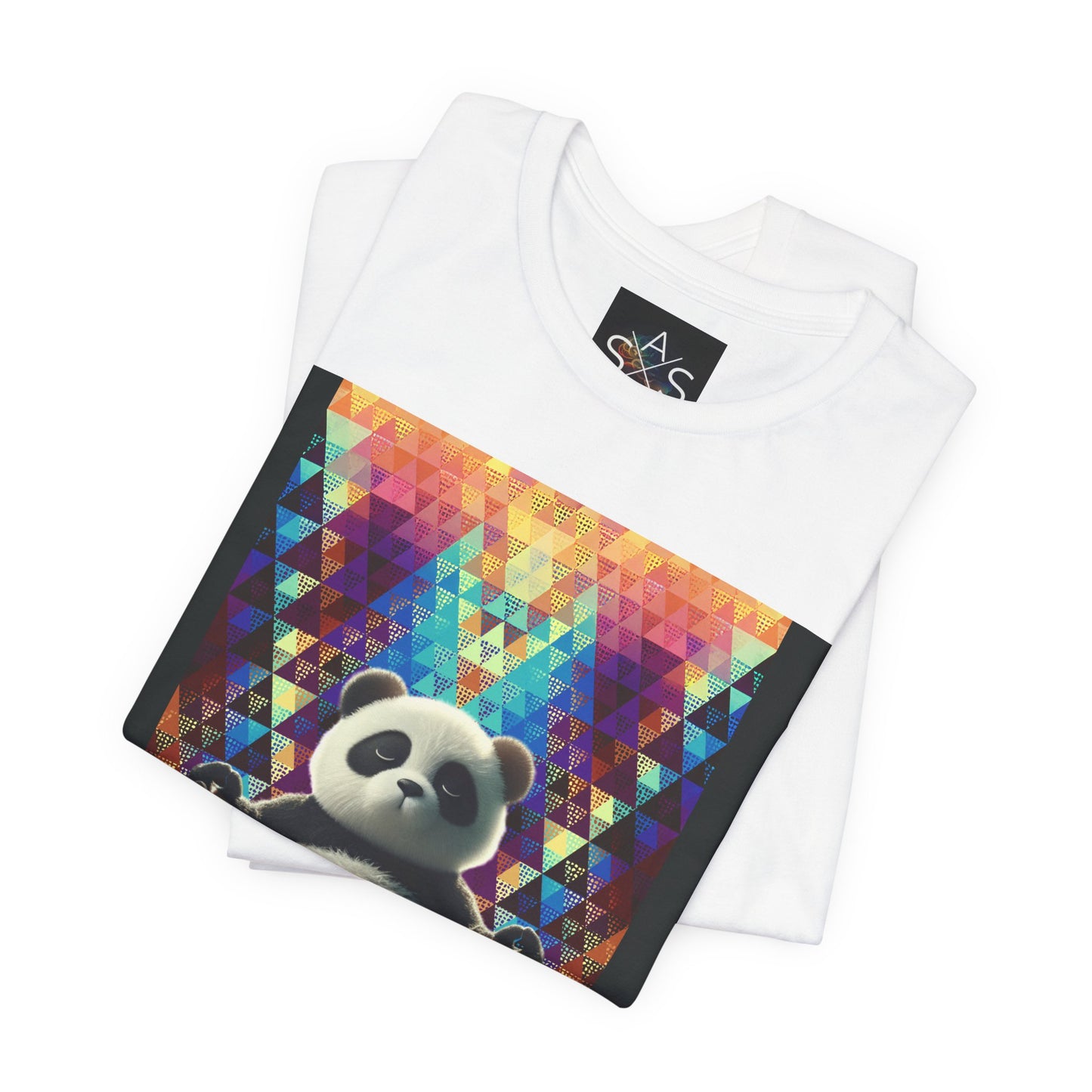 Colorful Panda Graphic Tee - Unisex Jersey Short Sleeve