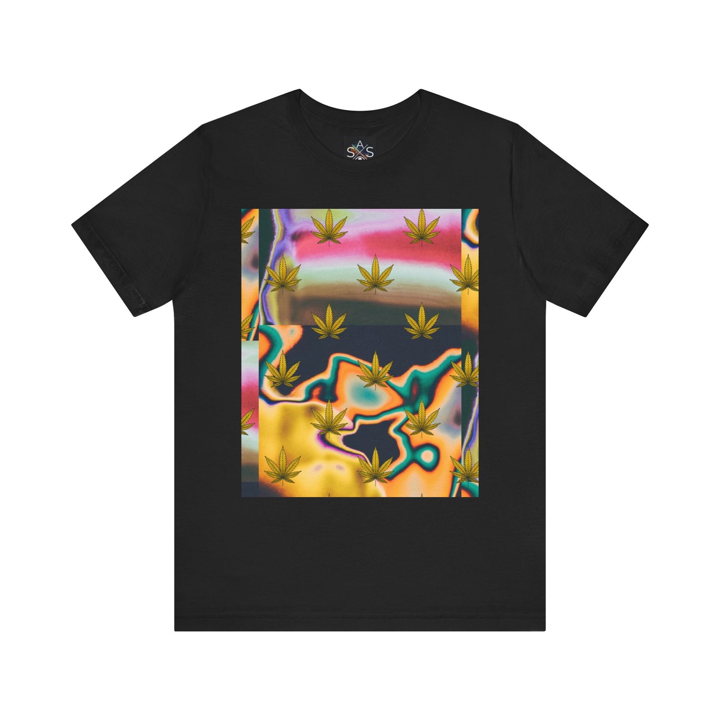 Vibrant Leaf Graphic Tee - Unisex Jersey Short Sleeve T-Shirt