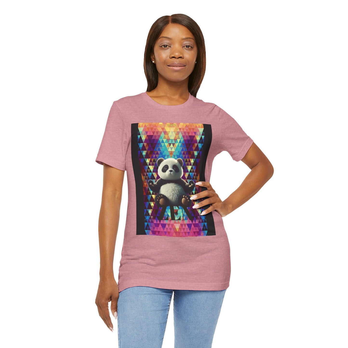 Colorful Panda Graphic Tee - Unisex Jersey Short Sleeve