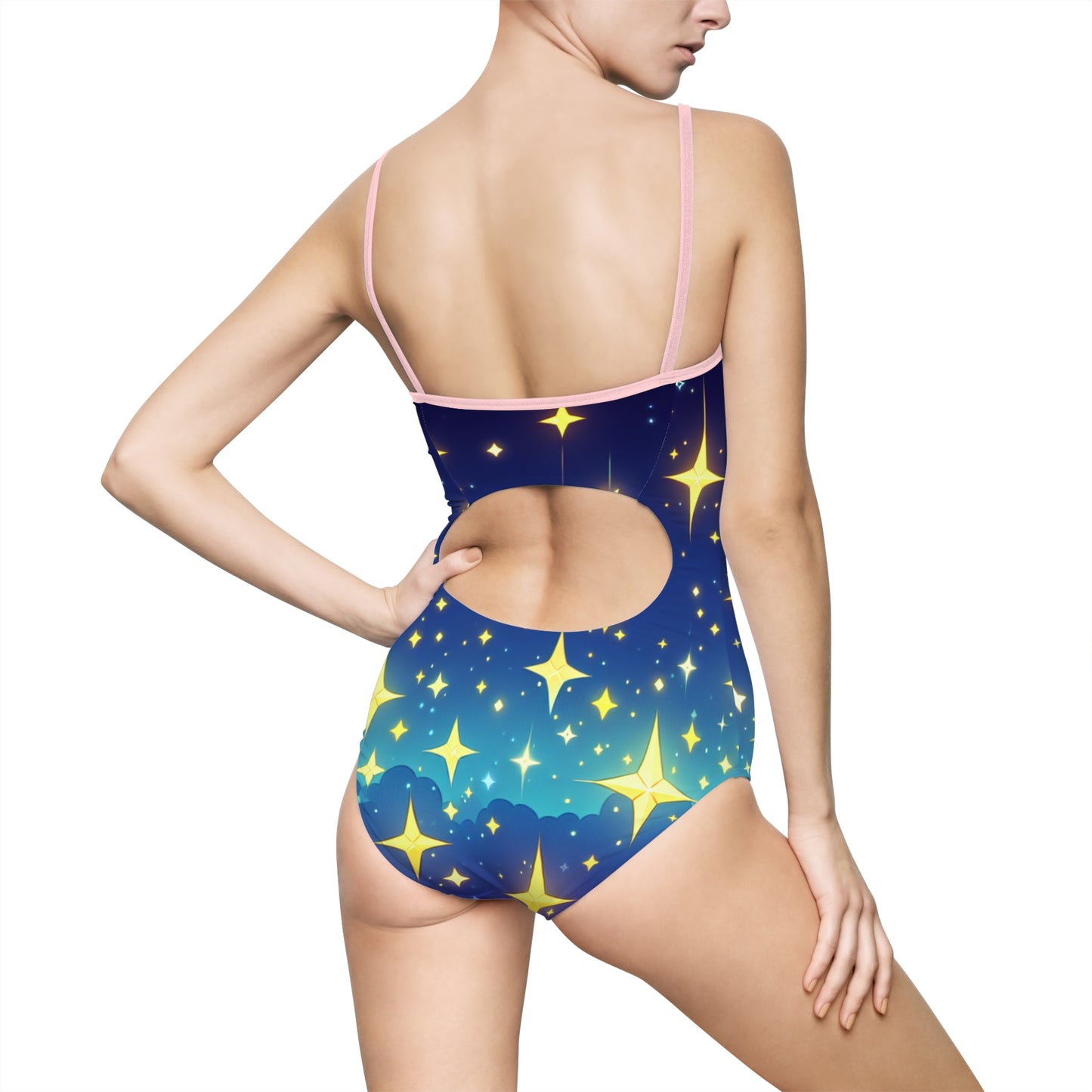Cosmic Starry Sky Women's One-Piece Swimsuit