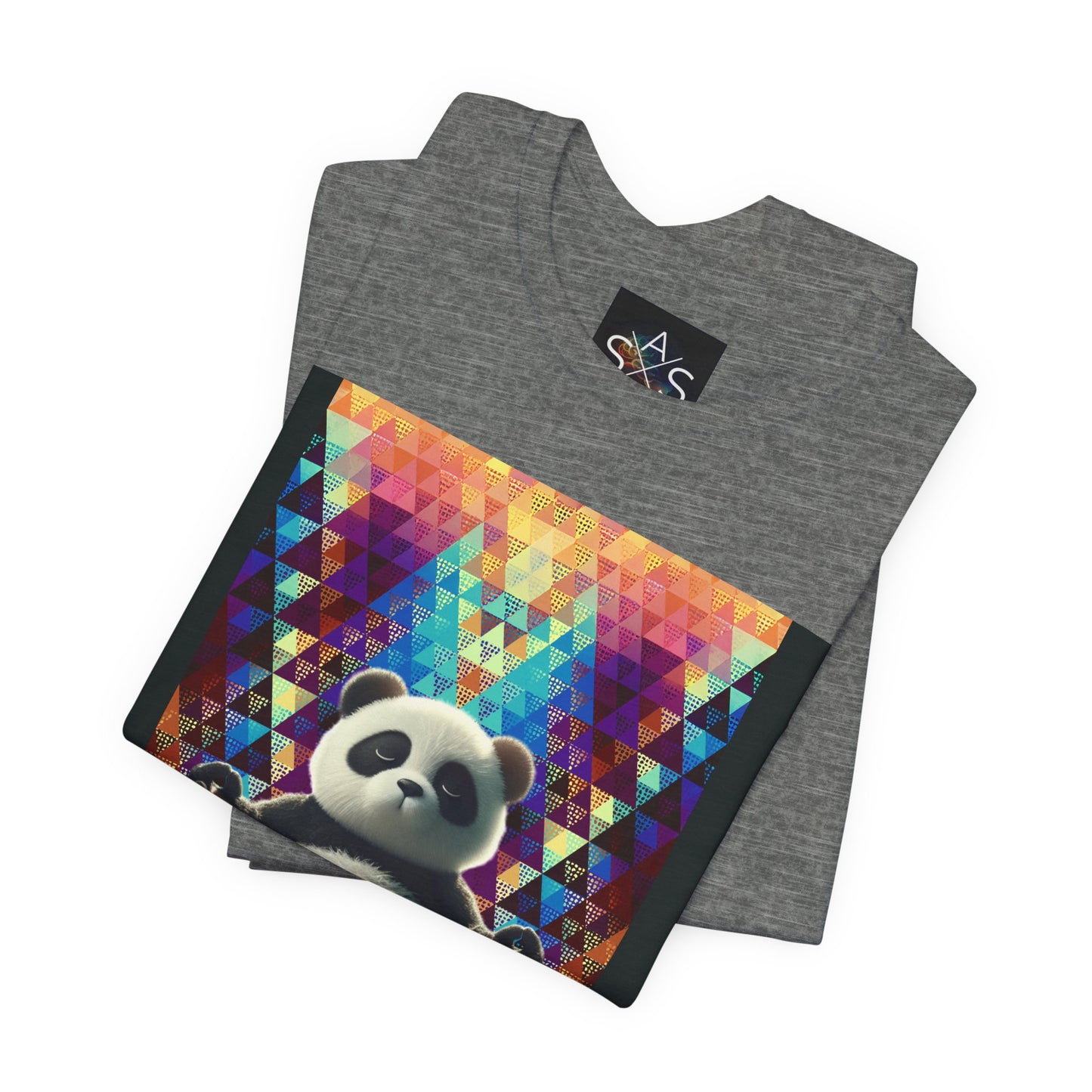 Colorful Panda Graphic Tee - Unisex Jersey Short Sleeve