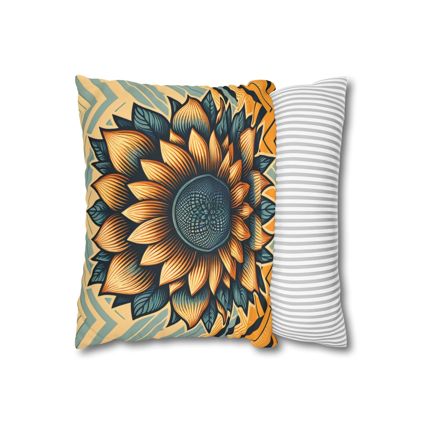 Faux Suede Square Pillowcase