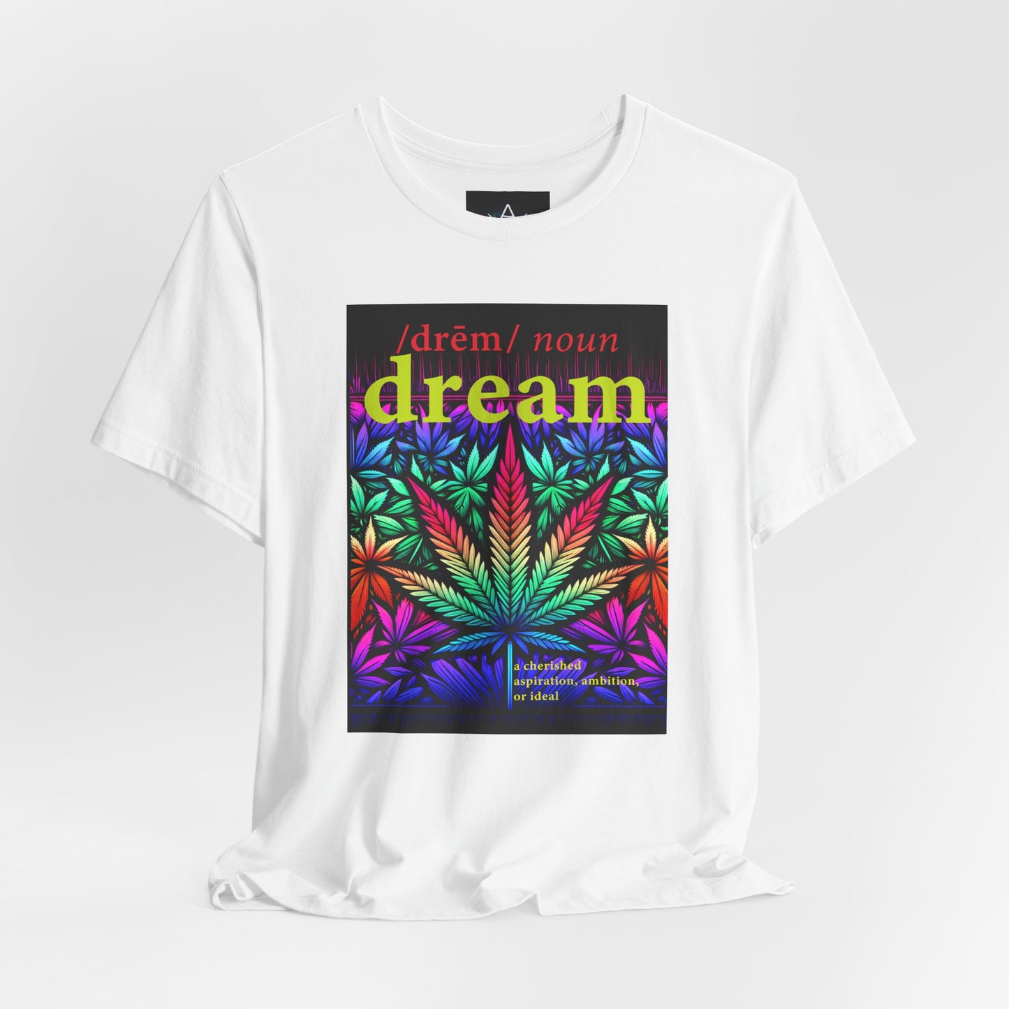 Dream Inspired Unisex Jersey Tee - Vibrant Cannabis Graphic T-Shirt