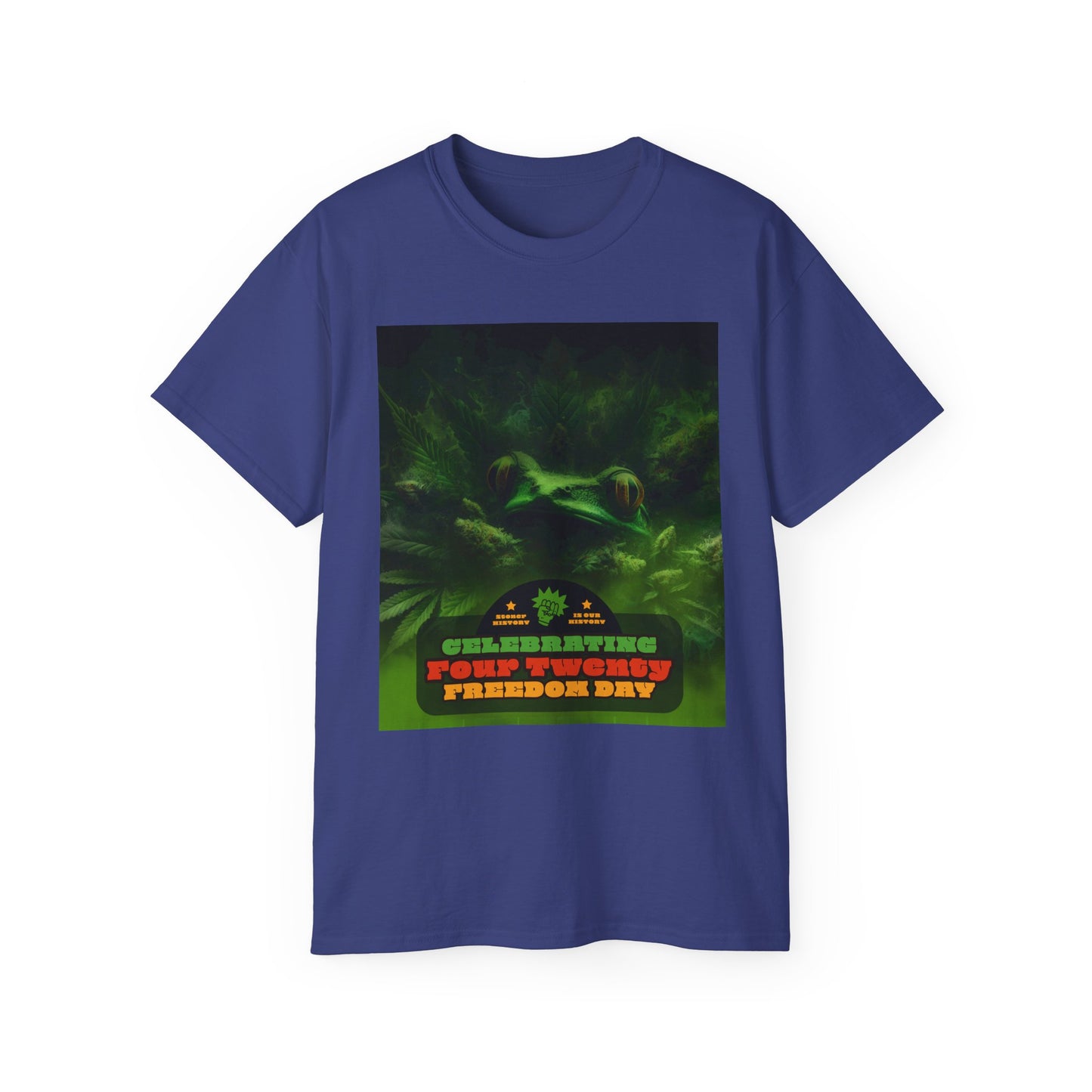 Celebrating 420 Freedom Day Unisex Ultra Cotton Tee, Cannabis T-shirt, 420 Celebration Shirt, Stoner Graphic Tee, Gift for Weed Lovers
