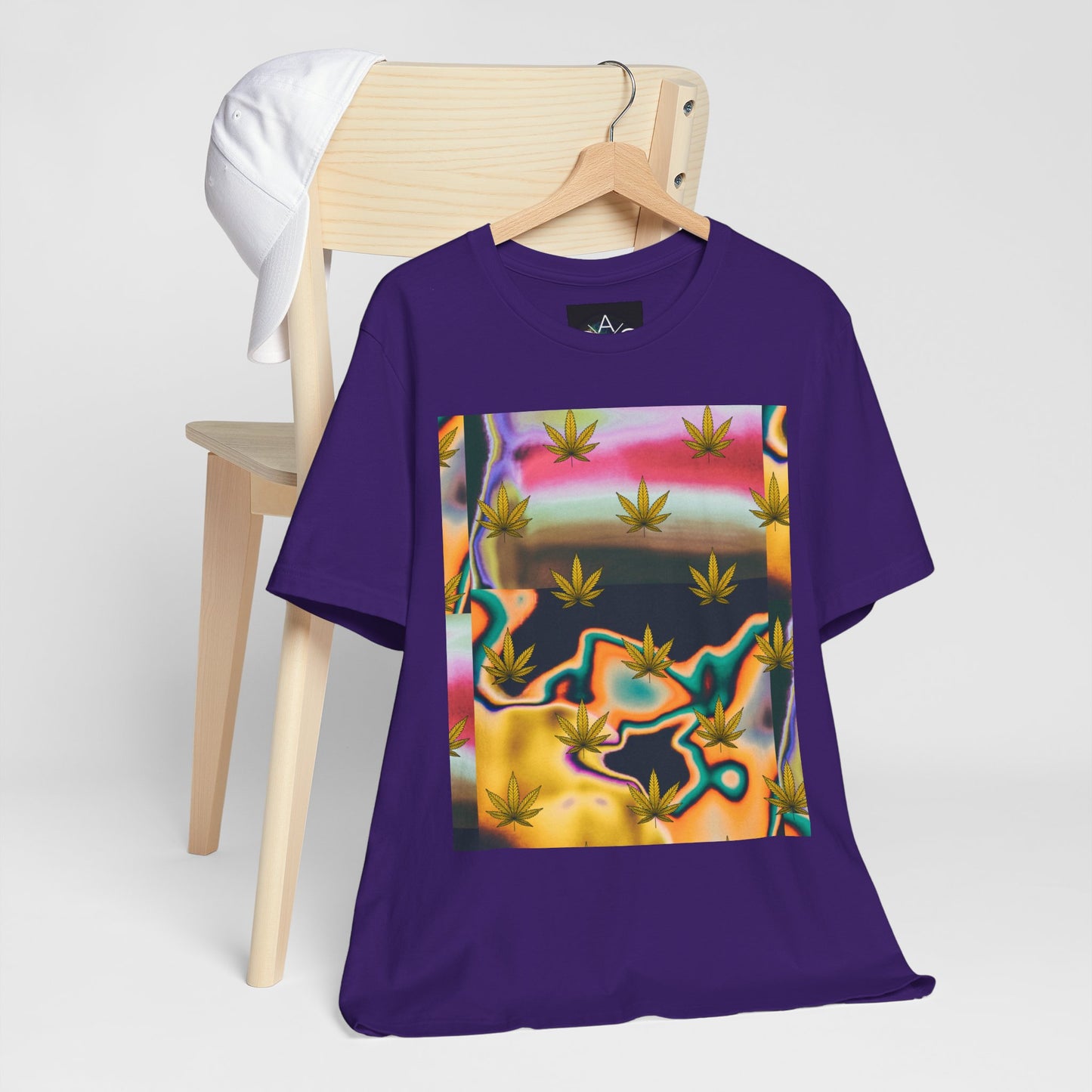 Vibrant Leaf Graphic Tee - Unisex Jersey Short Sleeve T-Shirt