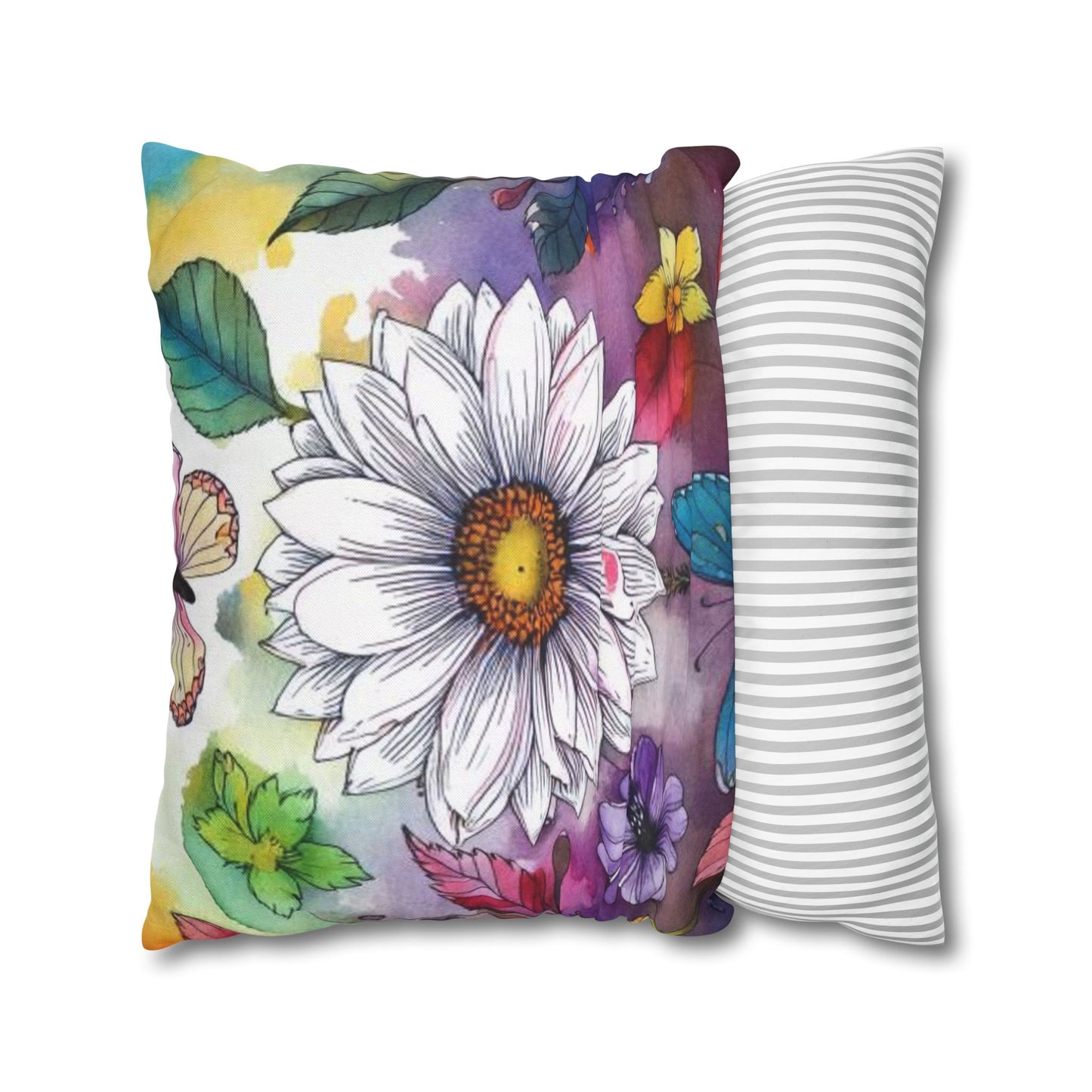 Spun Polyester Square Pillowcase
