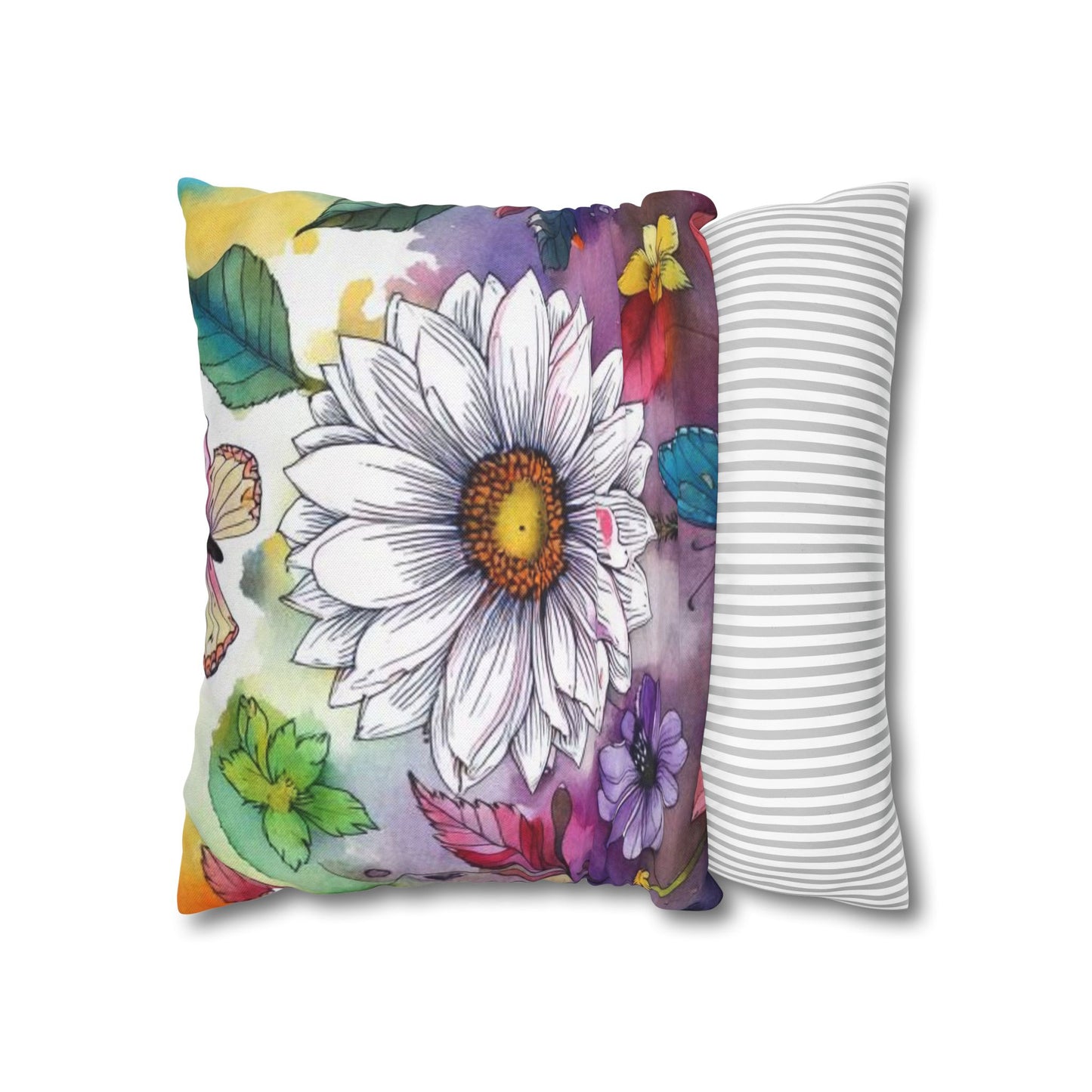 Spun Polyester Square Pillowcase