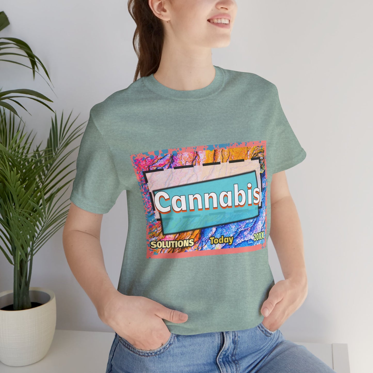 Trendy Cannabis Solutions Tee - Unisex Jersey Short Sleeve T-Shirt