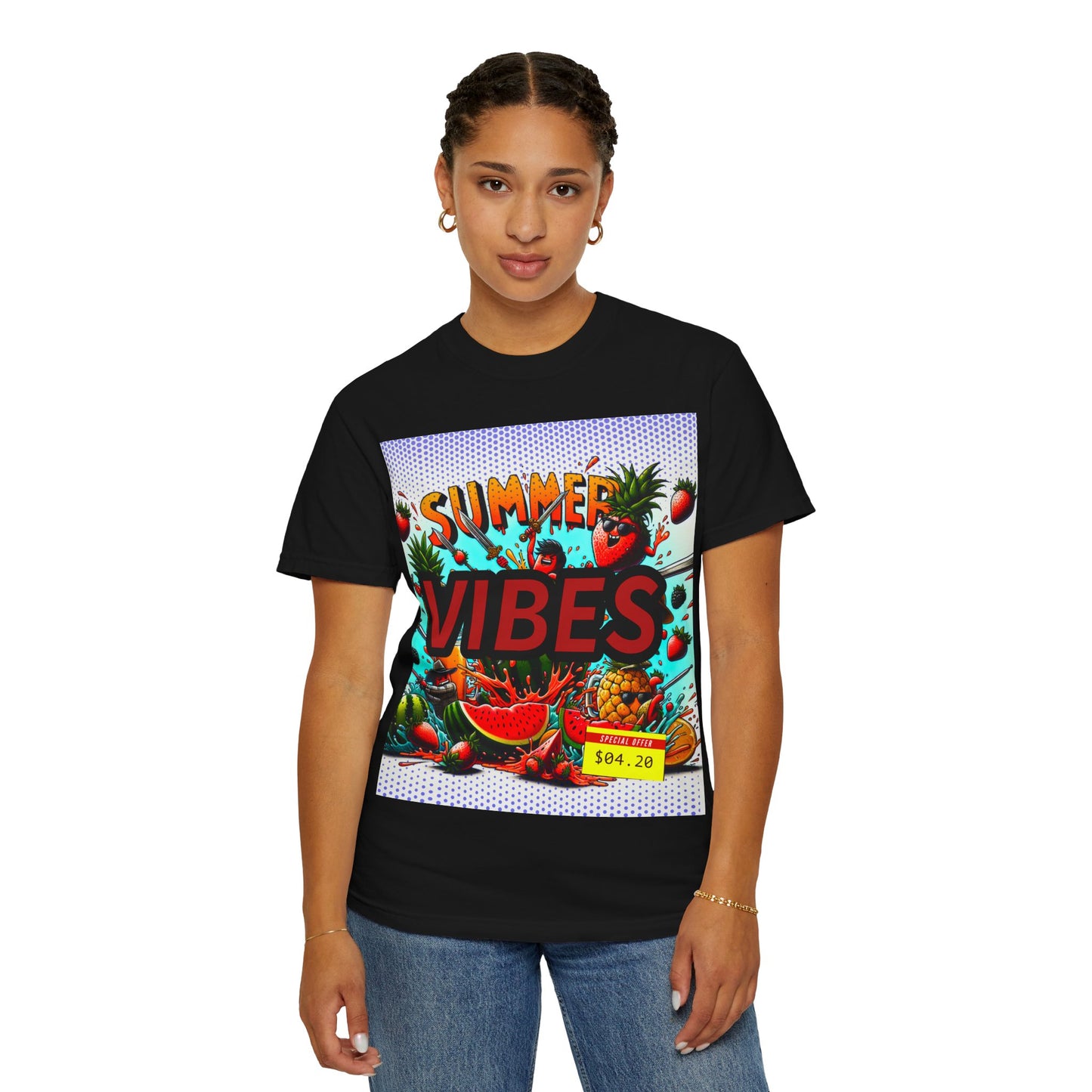 Summer Vibes Unisex Garment-Dyed T-Shirt