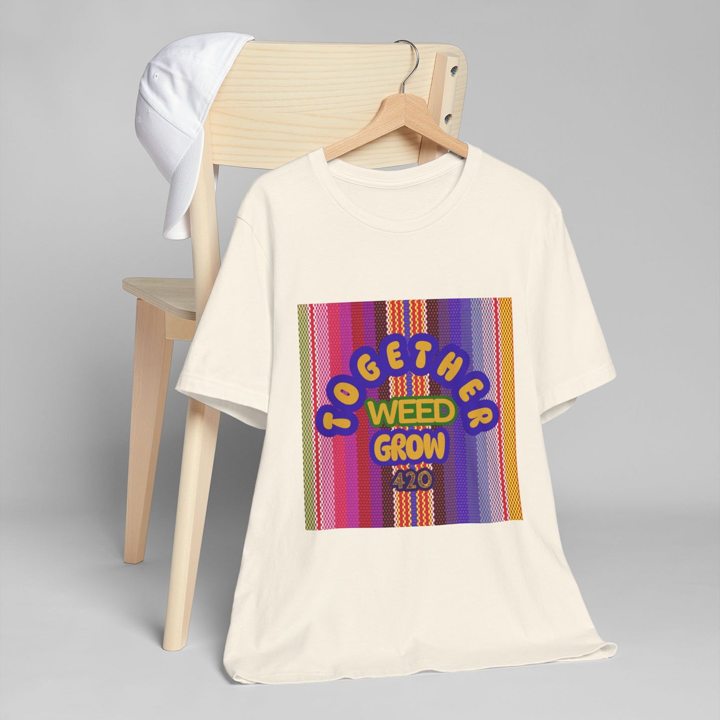 Together We Grow Weed Unisex Jersey T-Shirt - Vibrant Cannabis Culture Tee for 420 Enthusiasts