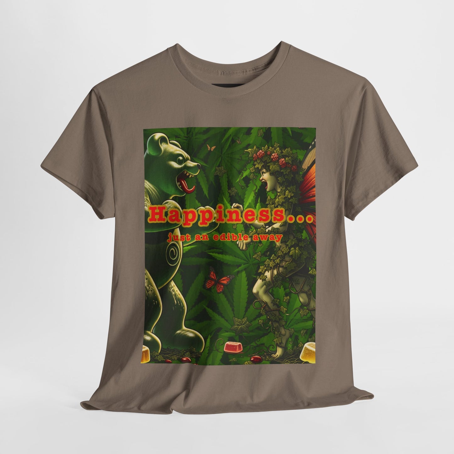 Happiness Jungle Unisex Heavy Cotton Tee, Graphic T-Shirt, Nature Lover Gift, Summer Wardrobe Essential, Unisex Casual Wear