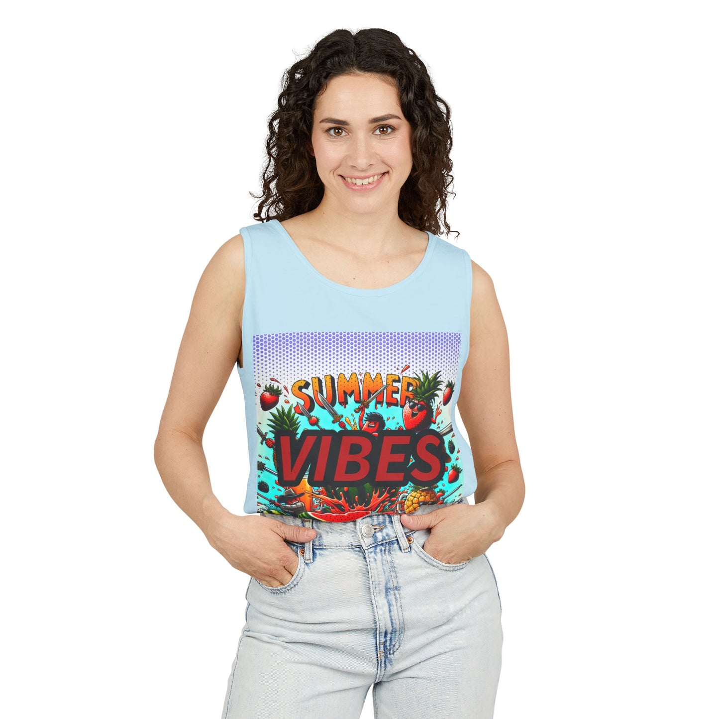 Summer Vibes Unisex Tank Top - Perfect for Beach Days & Festivals