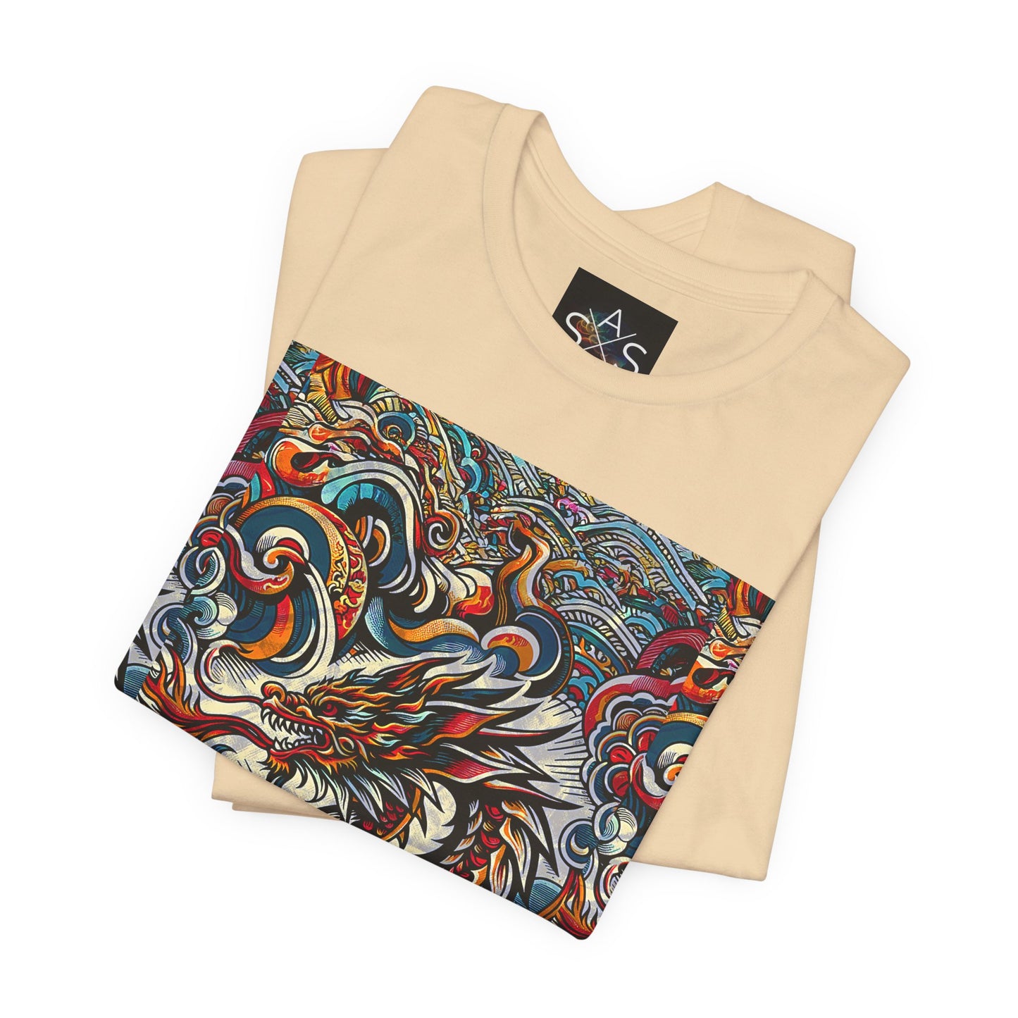 Vibrant Dragon Graphic Tee - Unisex Jersey Short Sleeve Shirt