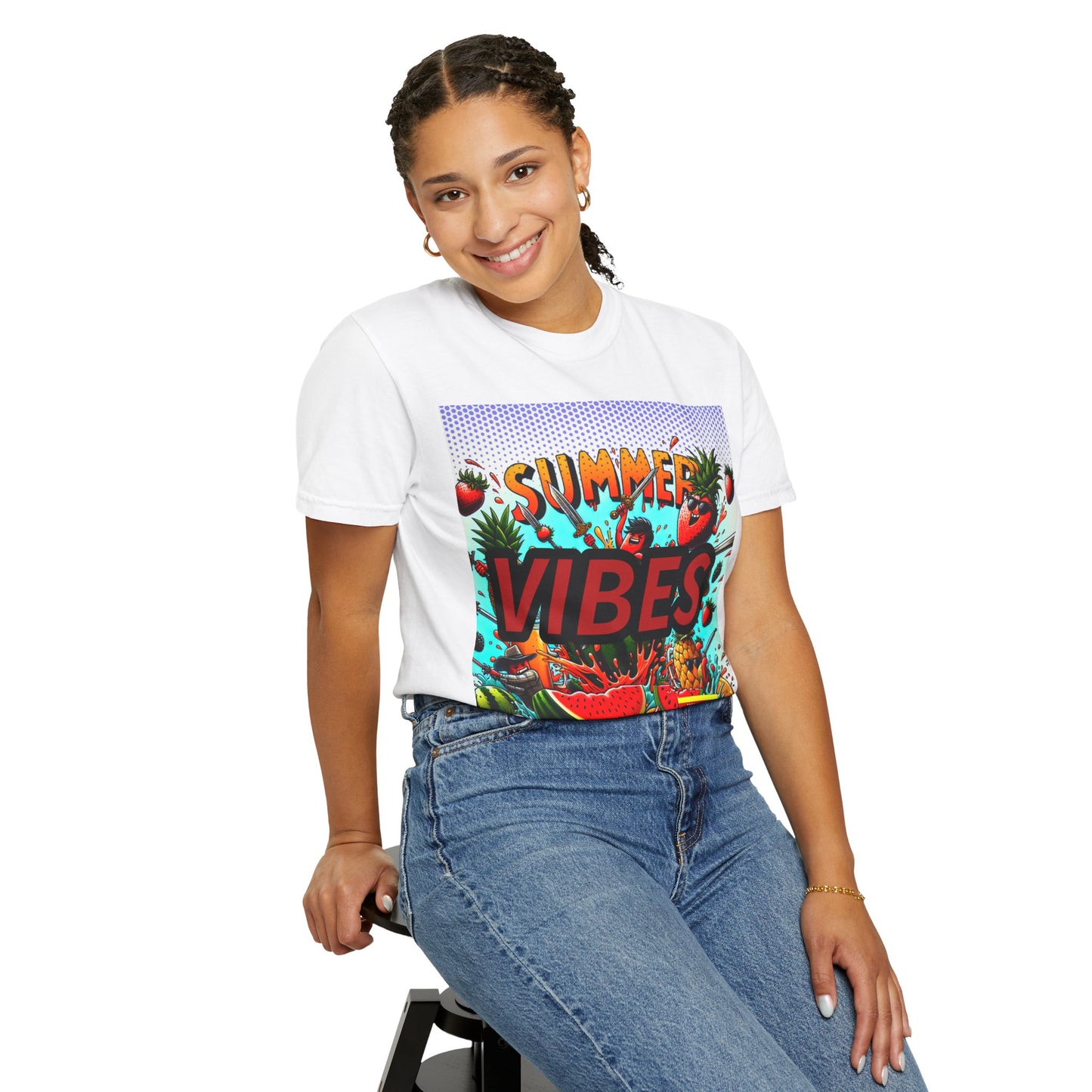 Summer Vibes Unisex Garment-Dyed T-Shirt