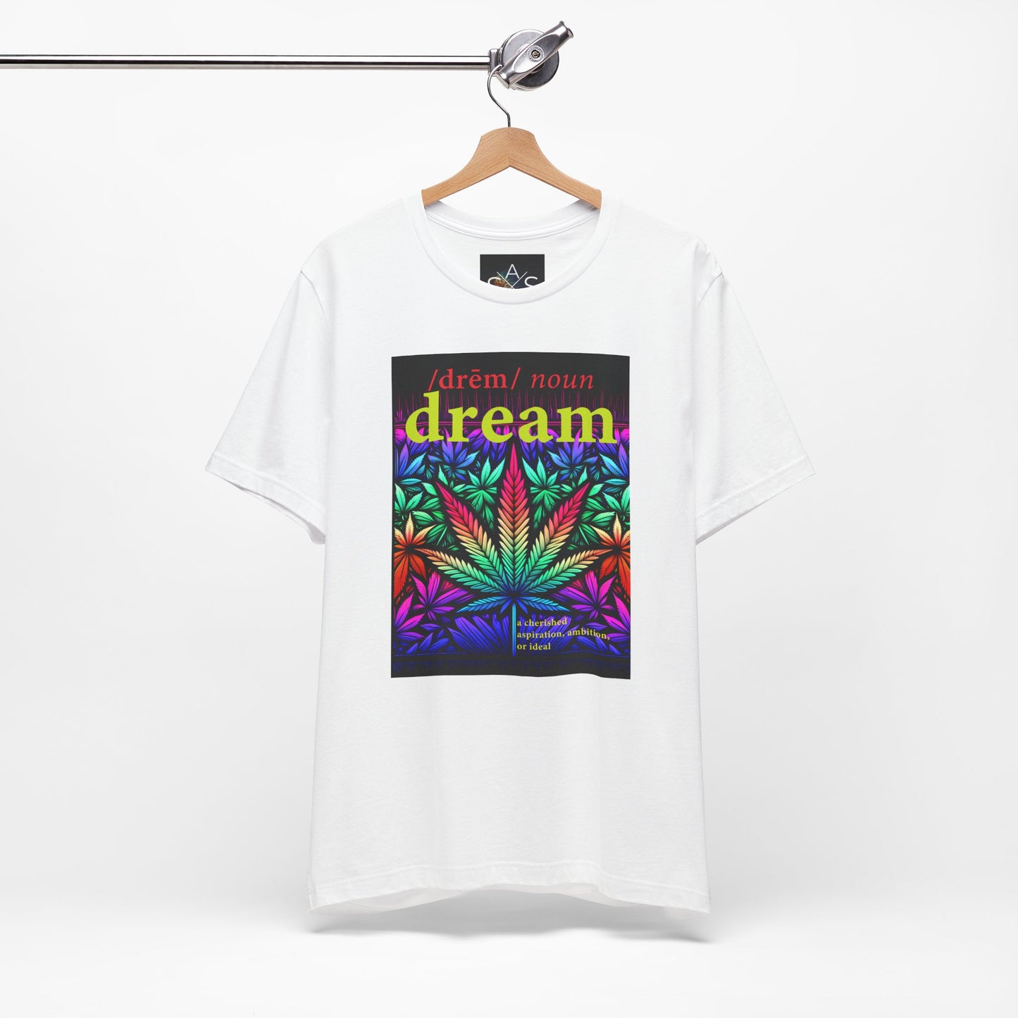 Dream Inspired Unisex Jersey Tee - Vibrant Cannabis Graphic T-Shirt
