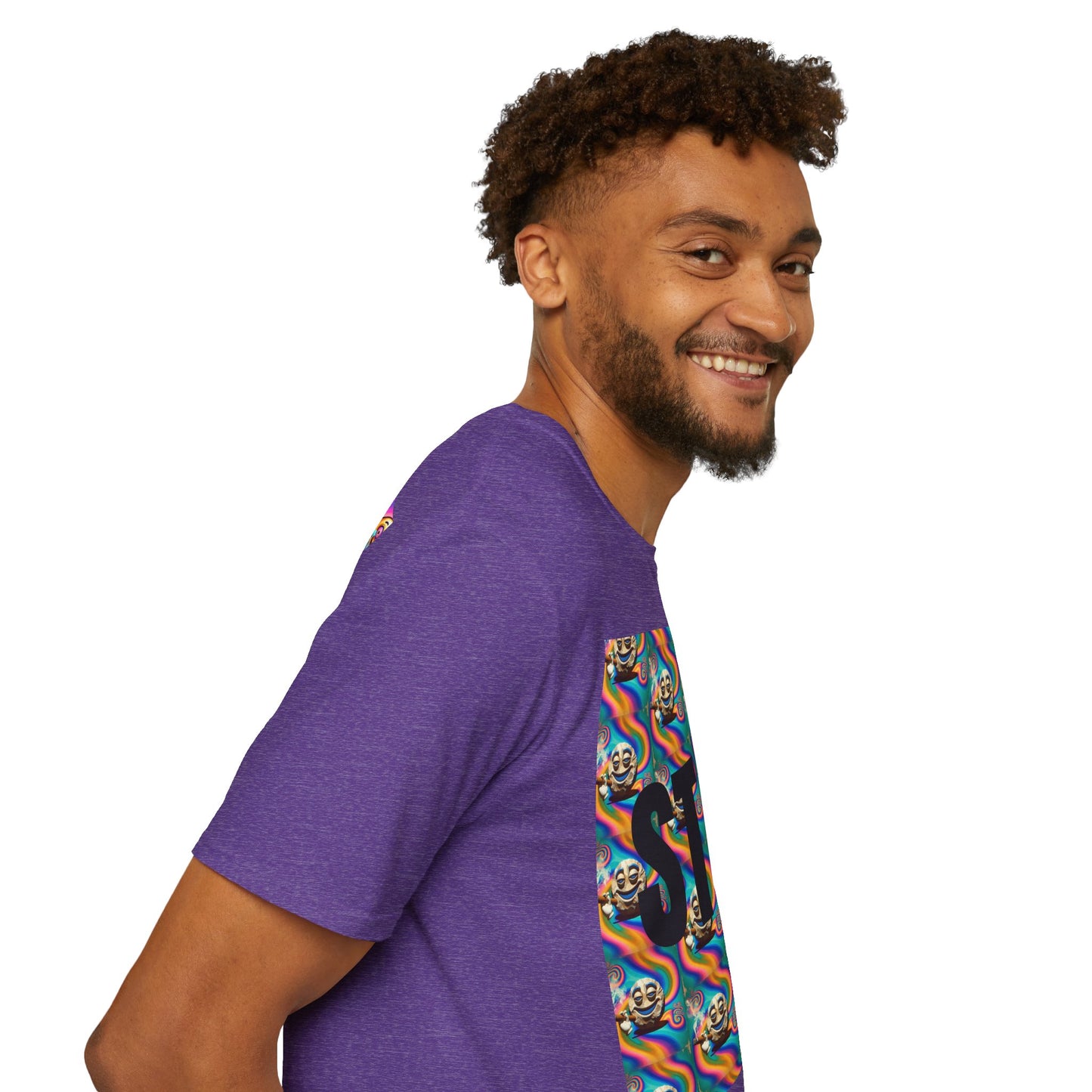 Stay Stoned Unisex Softstyle T-Shirt - Retro Vibe Graphic Tee for Fun Gatherings