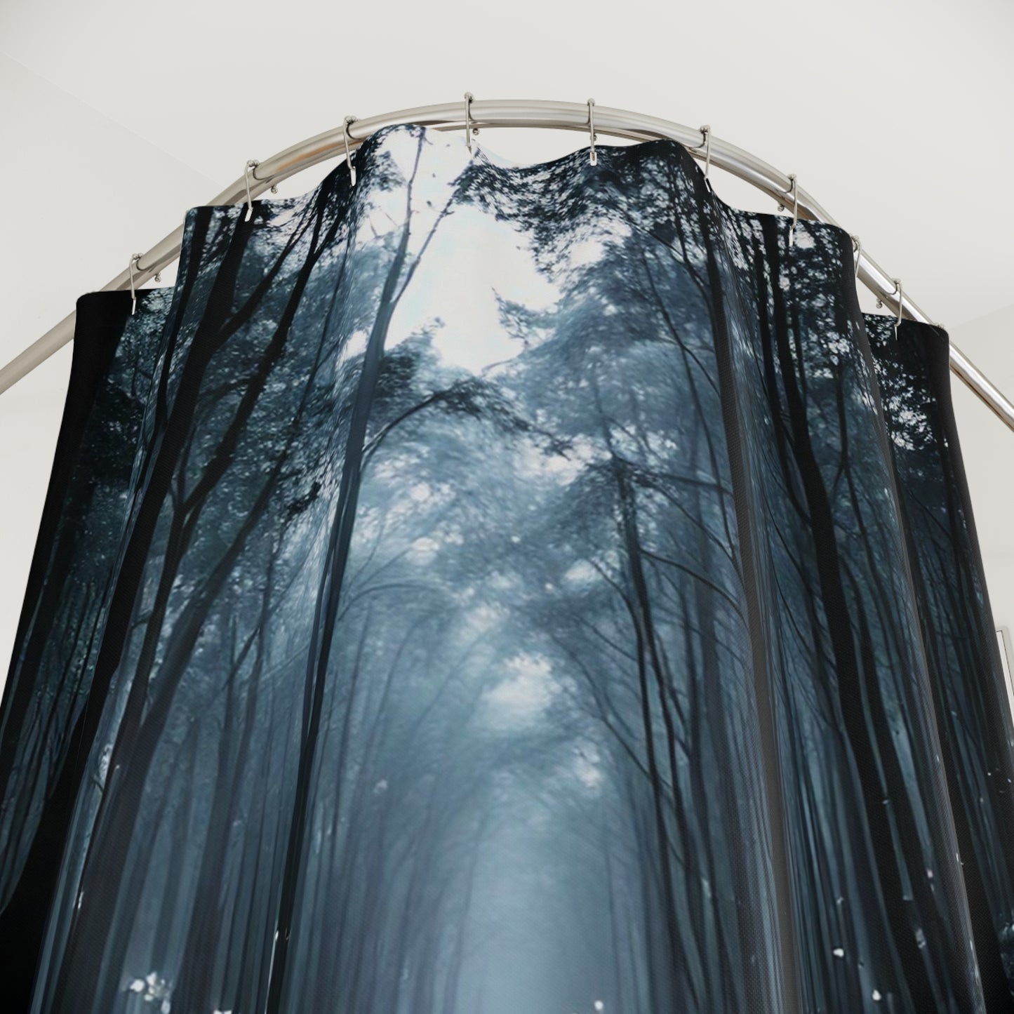 Simple Alluring Style A Walk into the Woods Shower Curtains