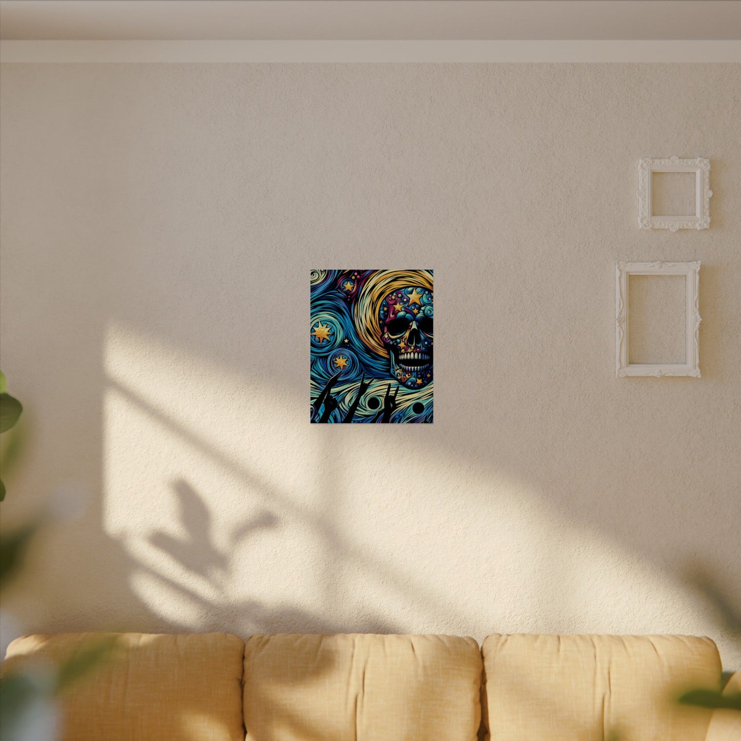 Midnight Rock N Roll Textured Watercolor Matte Posters