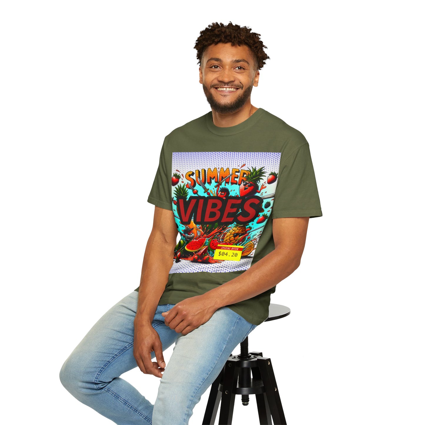 Summer Vibes Unisex Garment-Dyed T-Shirt