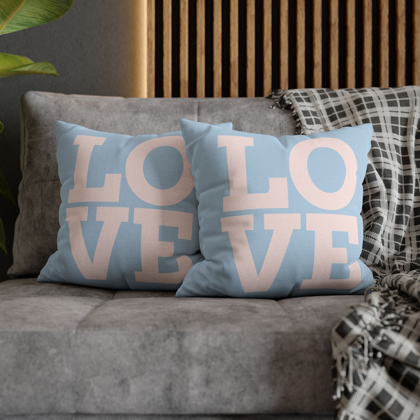 Spun Polyester Square Pillowcase
