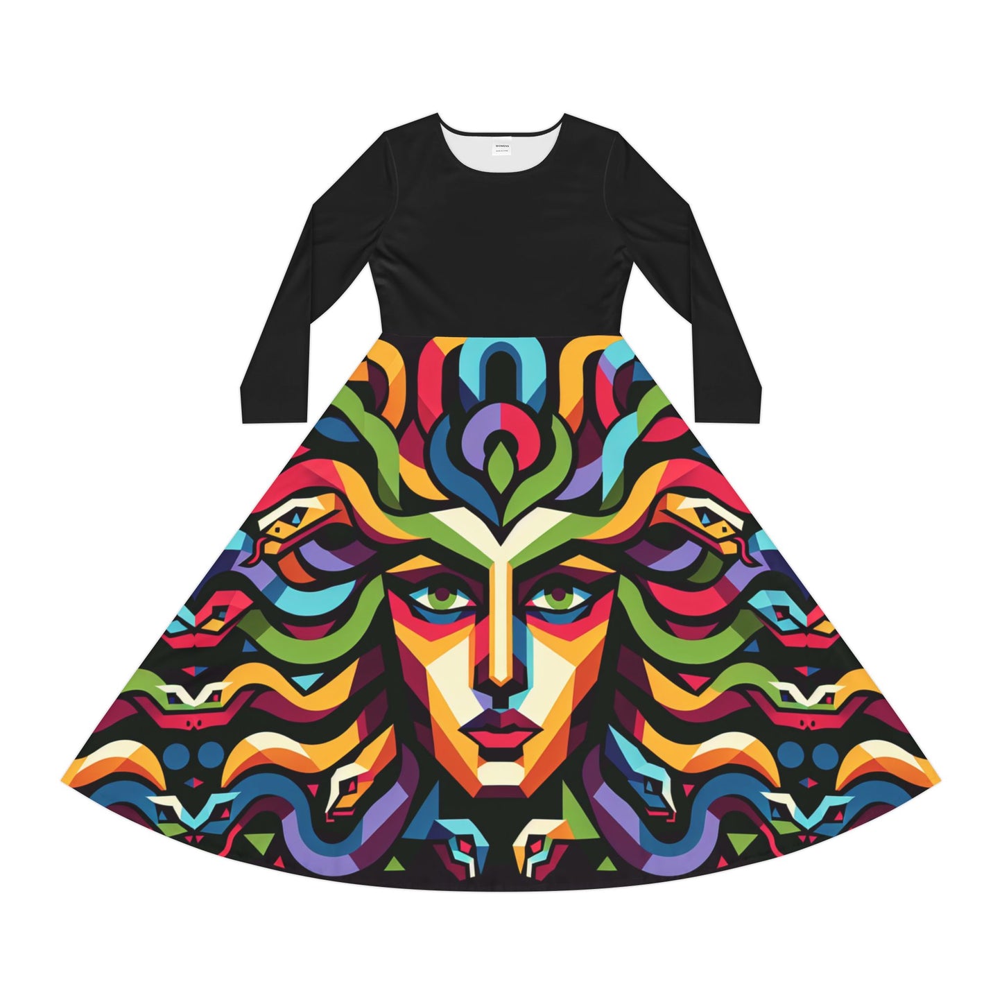 Women's Long Sleeve Dance Dress (AOP)