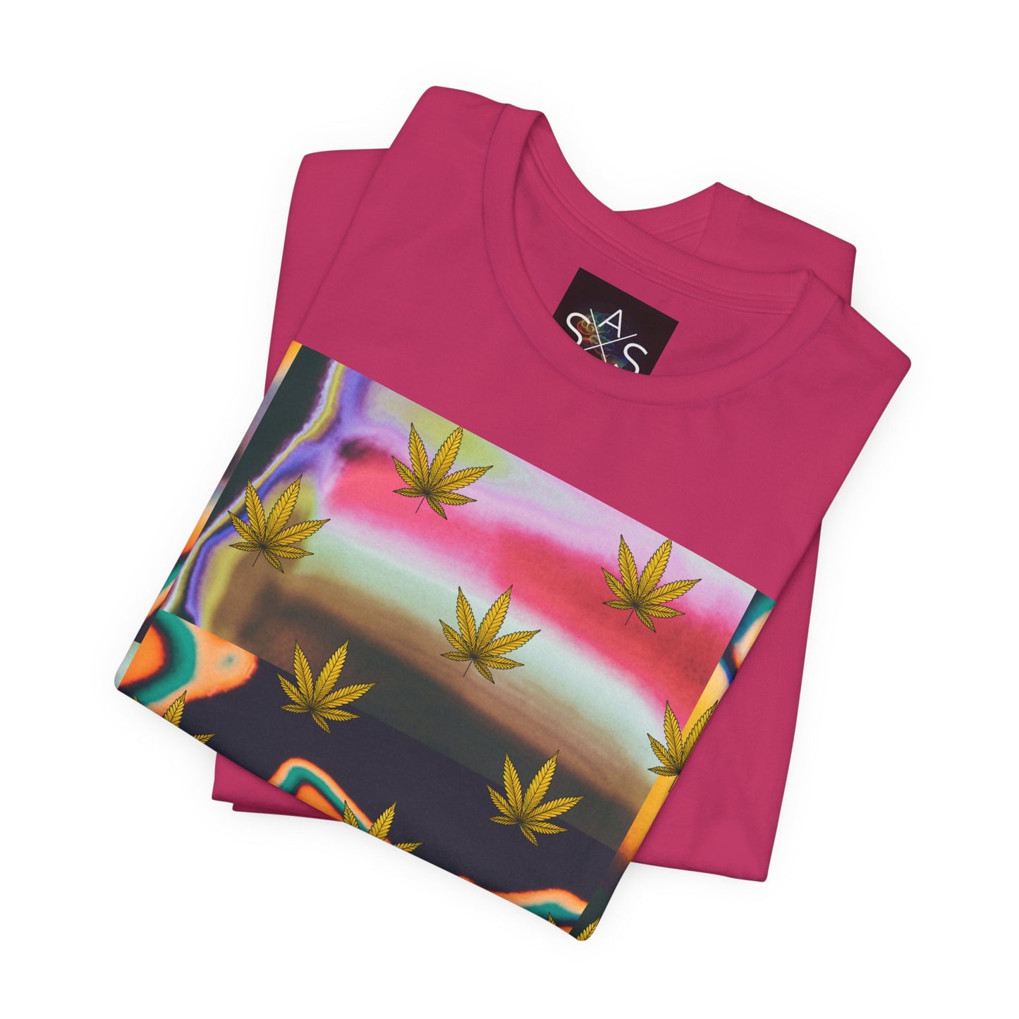 Vibrant Leaf Graphic Tee - Unisex Jersey Short Sleeve T-Shirt