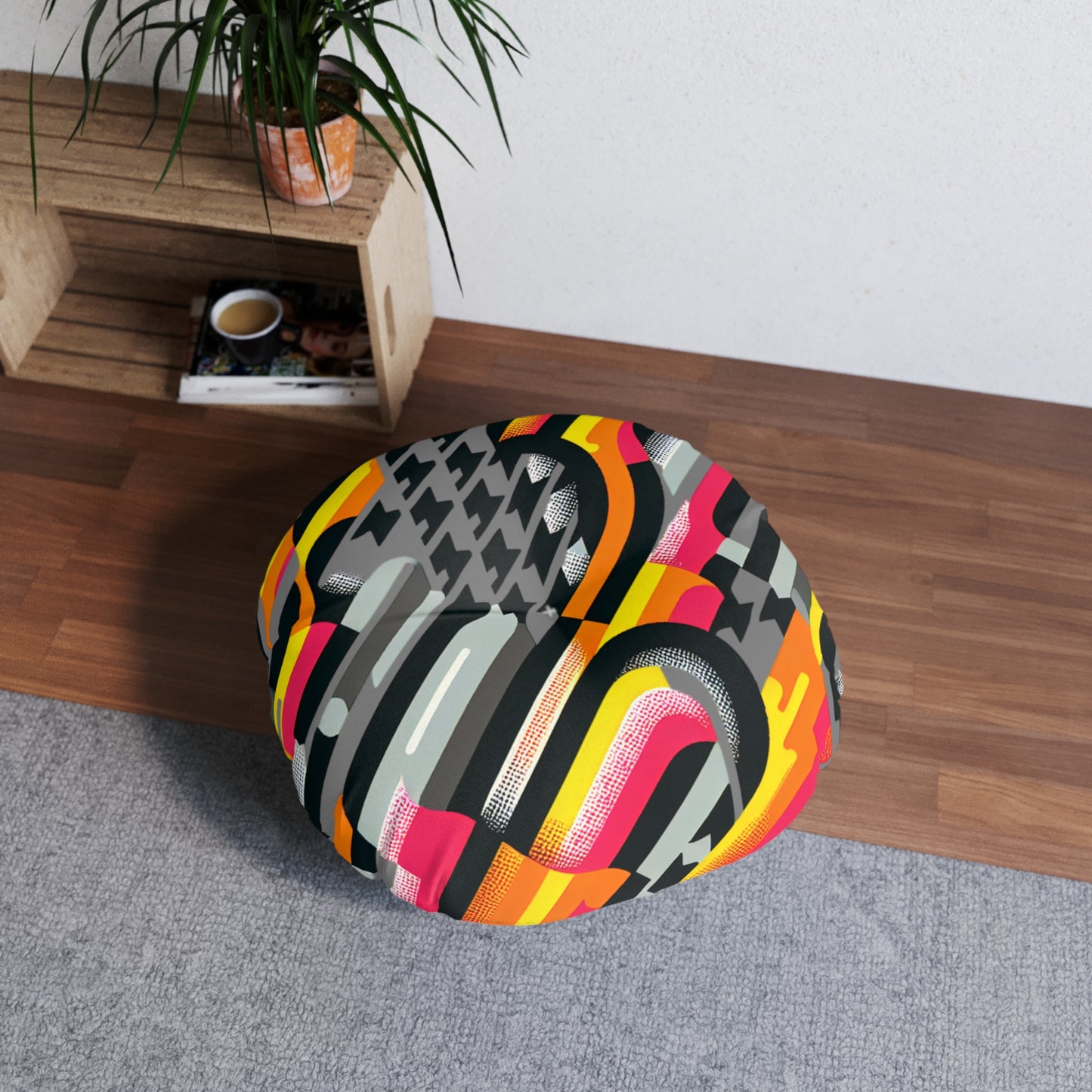 Tufted Floor Pillow, Round