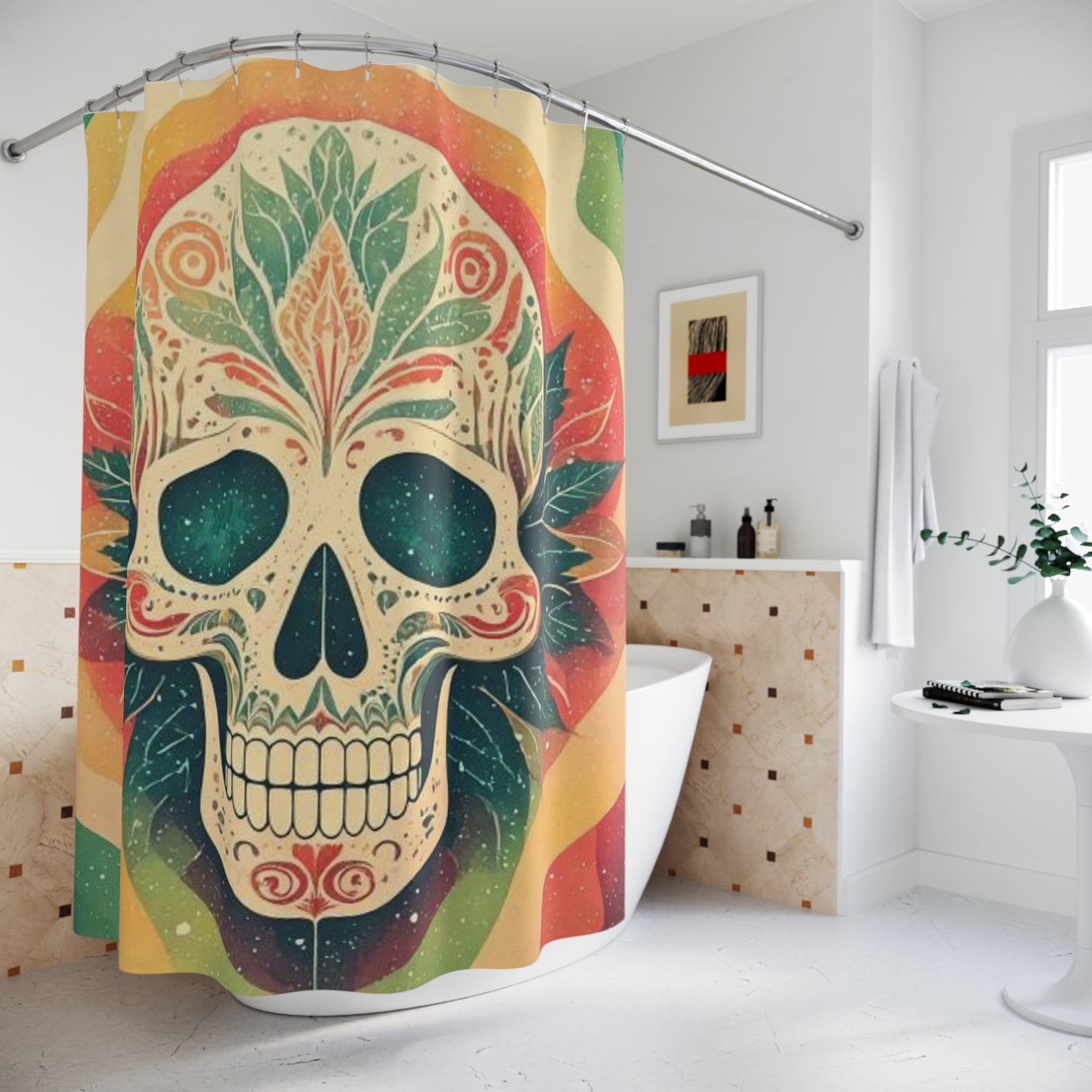 Bloom and Bone Shower Curtains