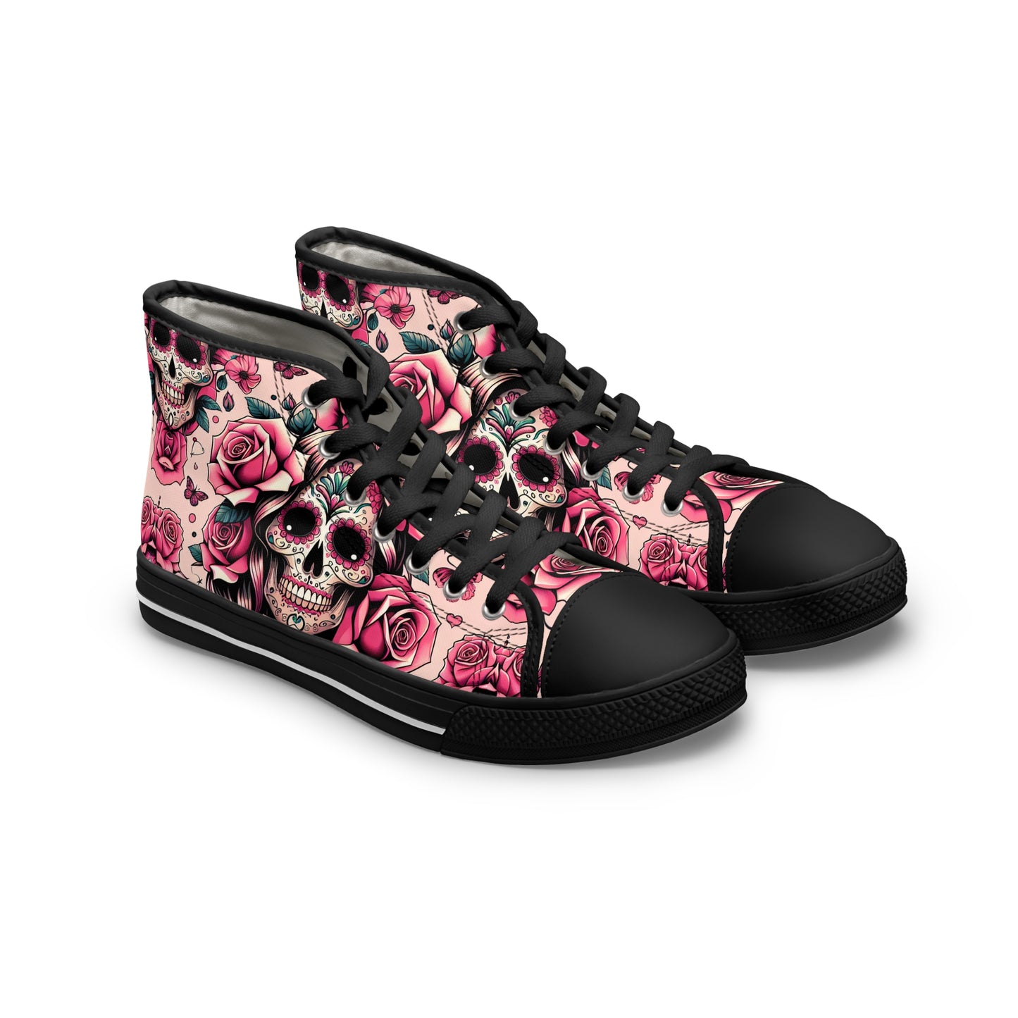 Canvas High Top Sneakers for Women with Custom Design Option