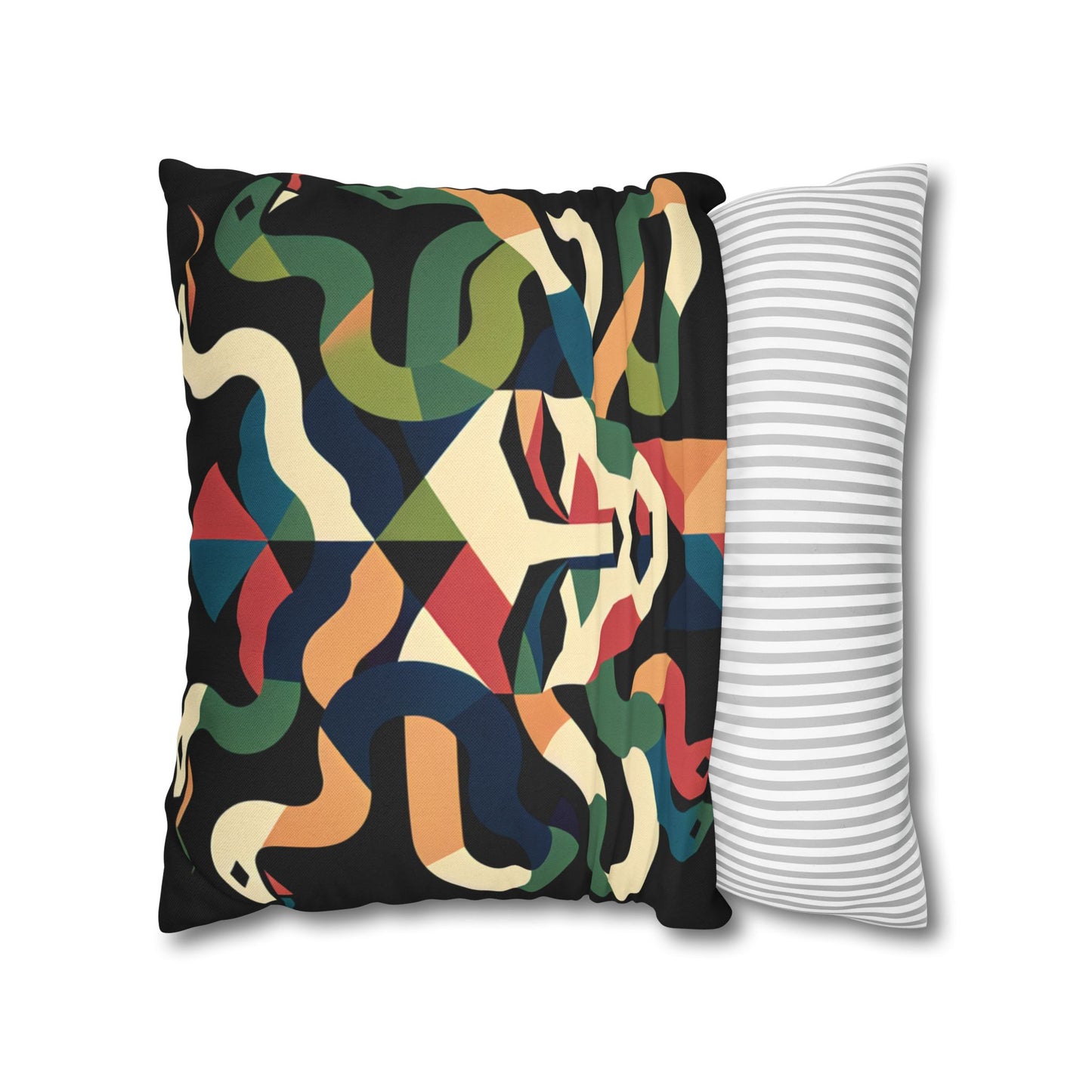 Spun Polyester Square Pillowcase